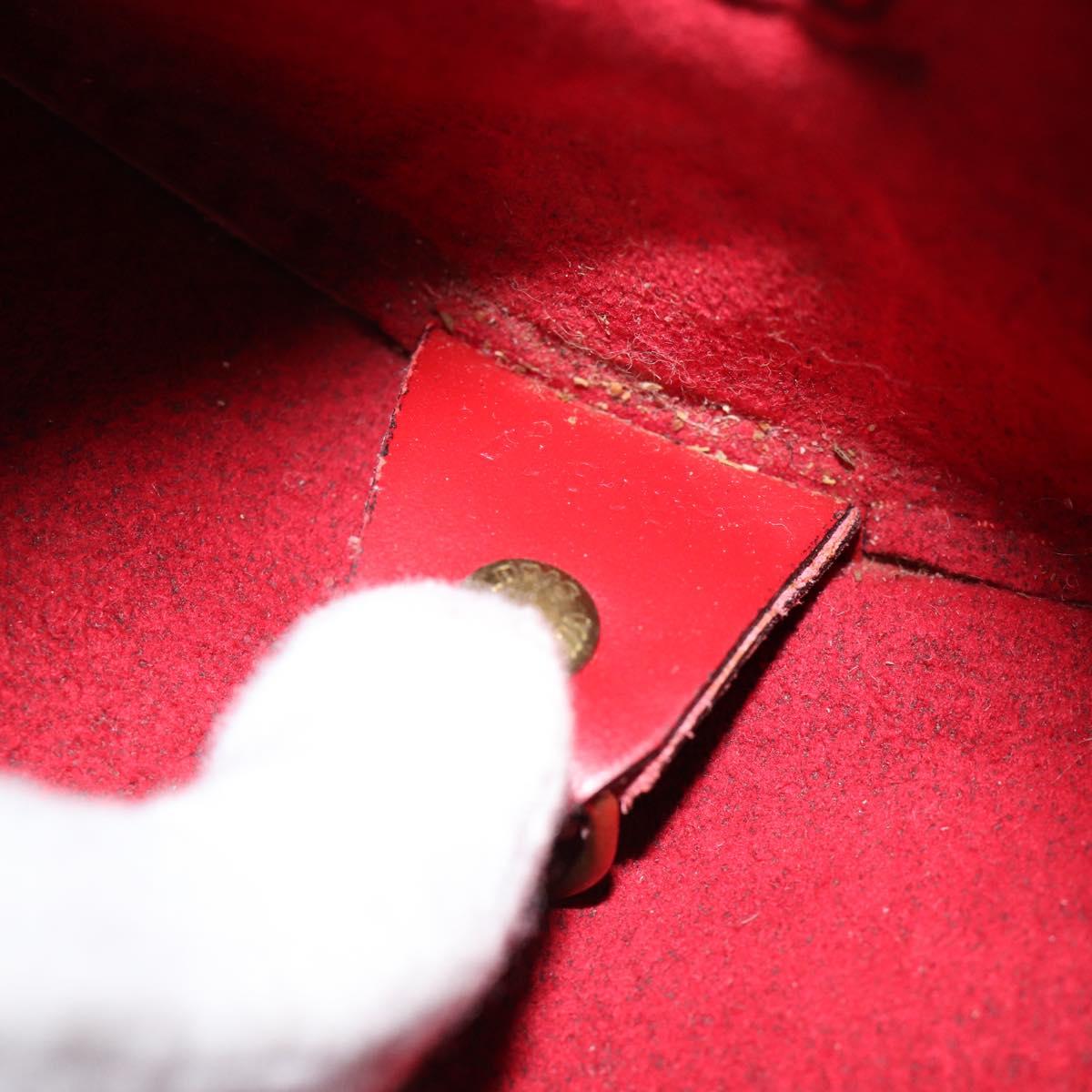 LOUIS VUITTON Epi Soufflot Hand Bag Red M52227 LV Auth mr2144A