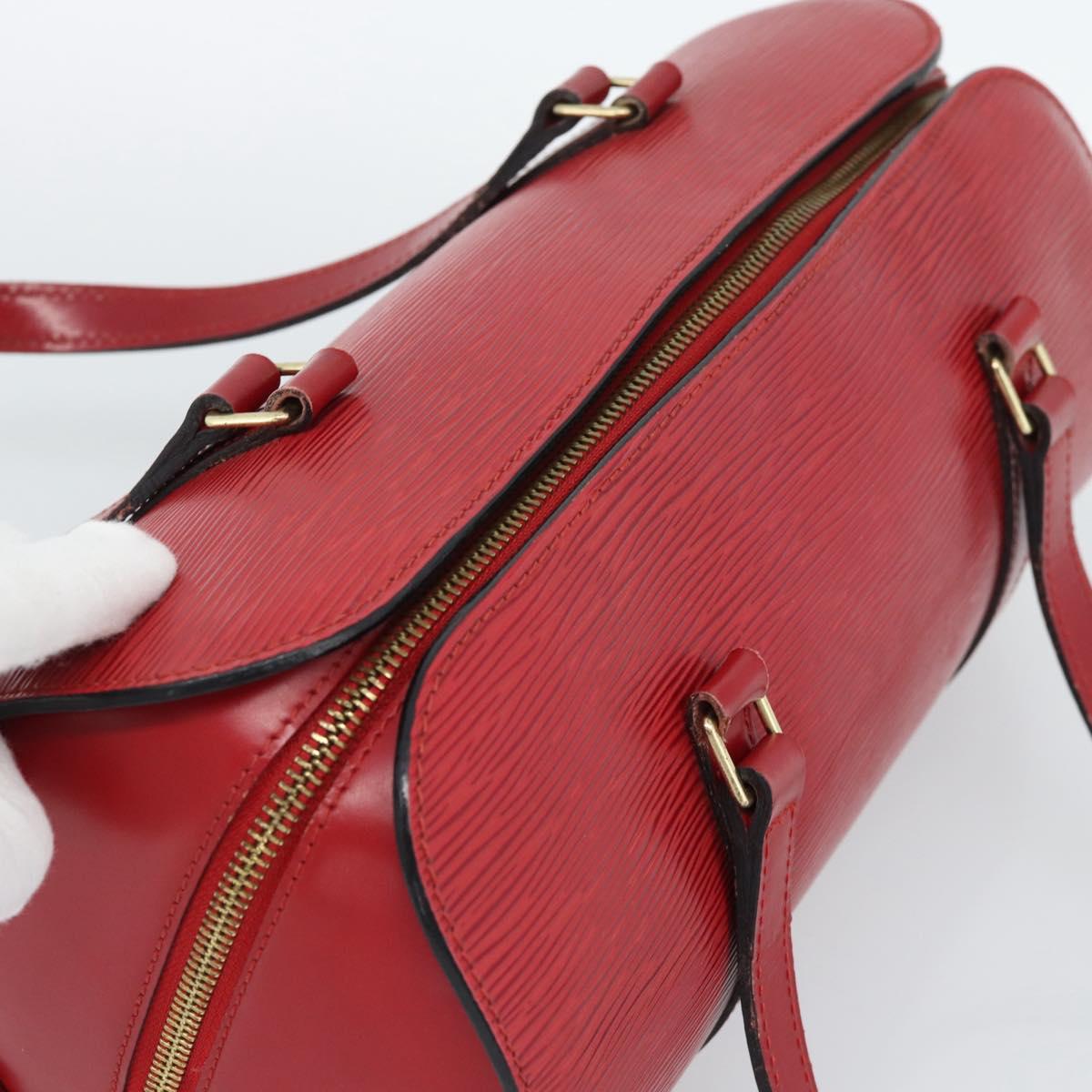 LOUIS VUITTON Epi Soufflot Hand Bag Red M52227 LV Auth mr2144A