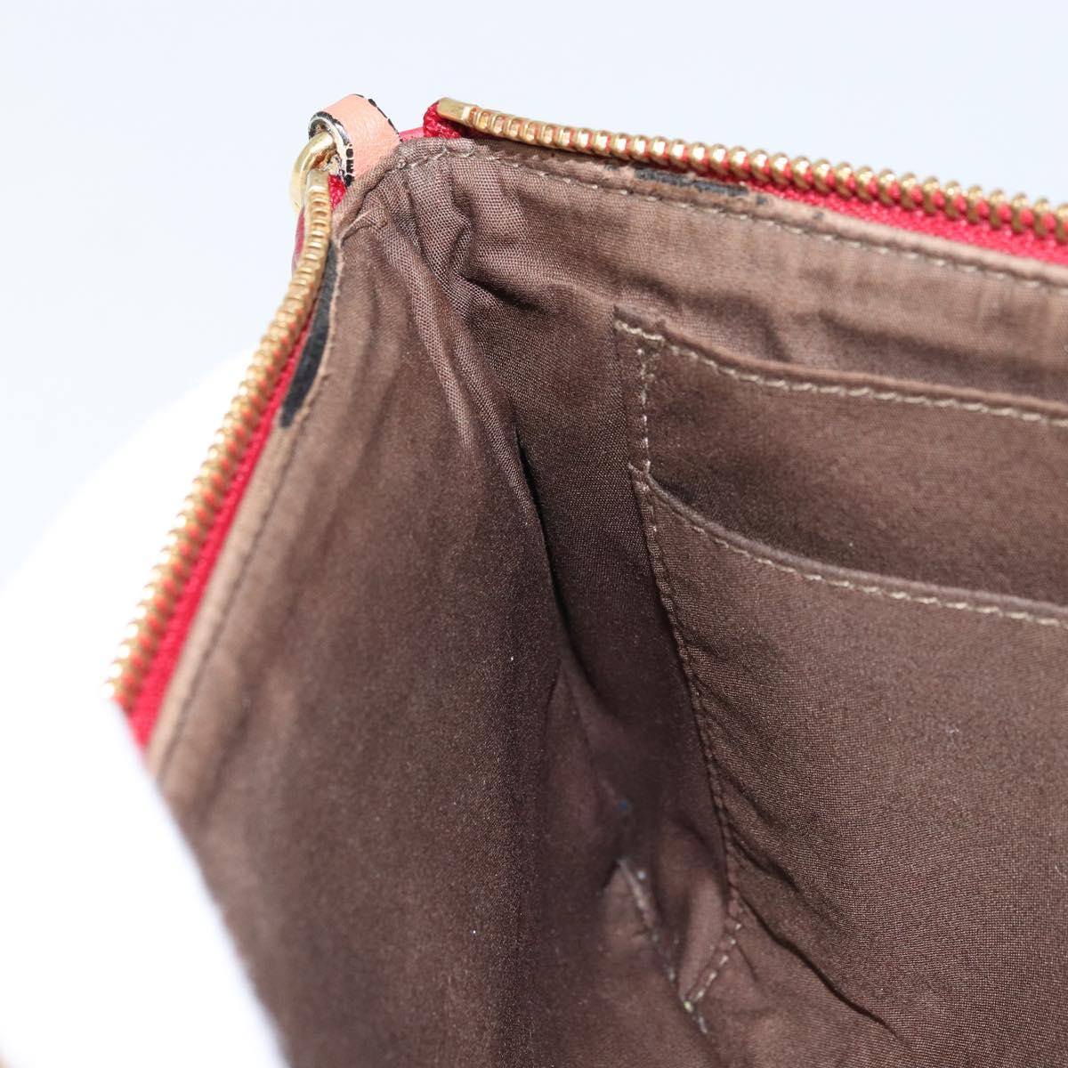 Chloe Shoulder Bag Leather Red Gold Auth mr2151