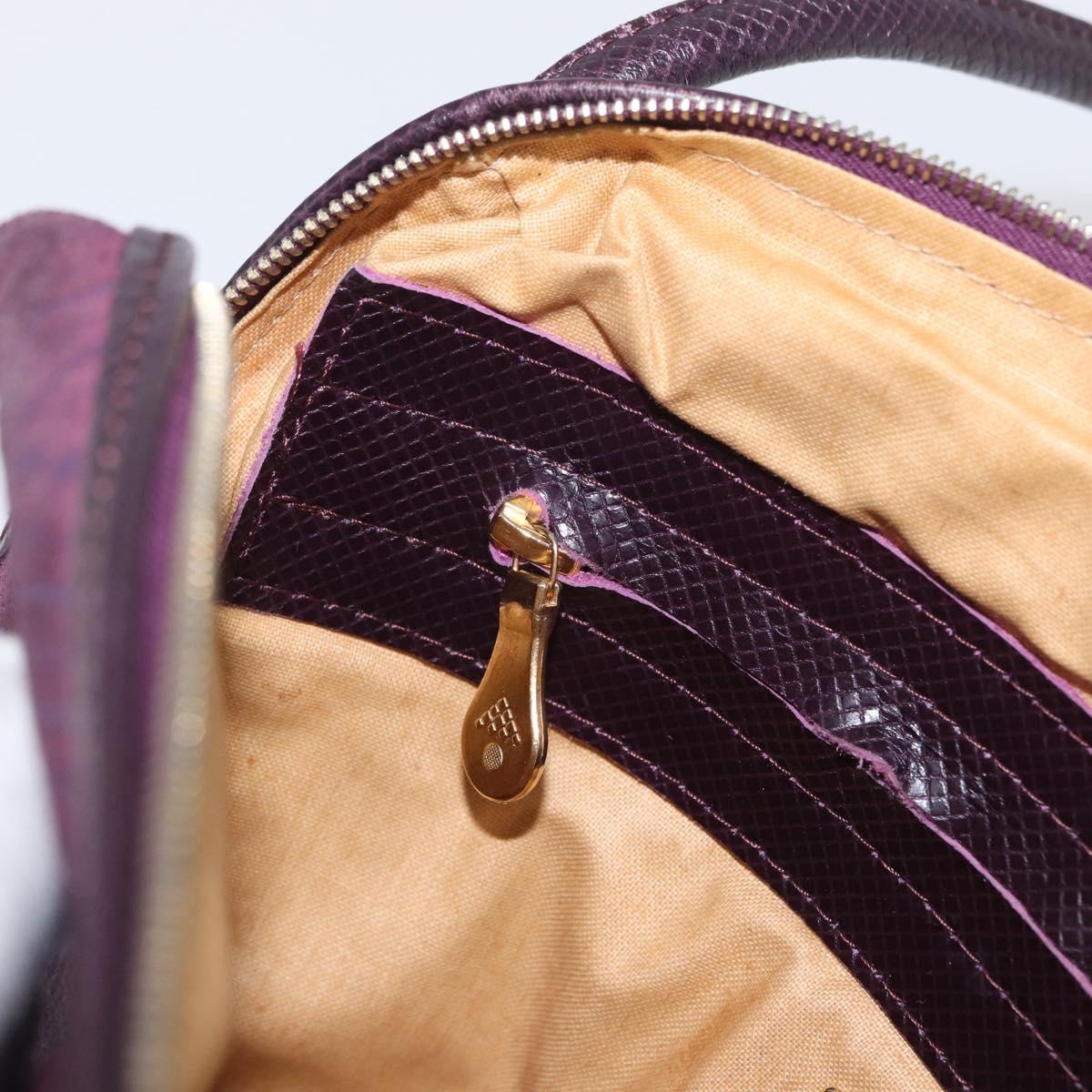 BOTTEGA VENETA Shoulder Bag Leather Suede Zipangu Gold Gold Auth mr2157