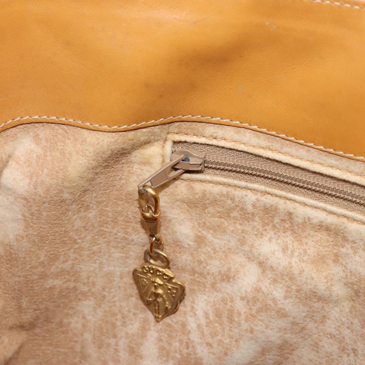 GUCCI Micro GG Supreme Shoulder Bag PVC Beige Gold 001 110 0077 Auth mr2161
