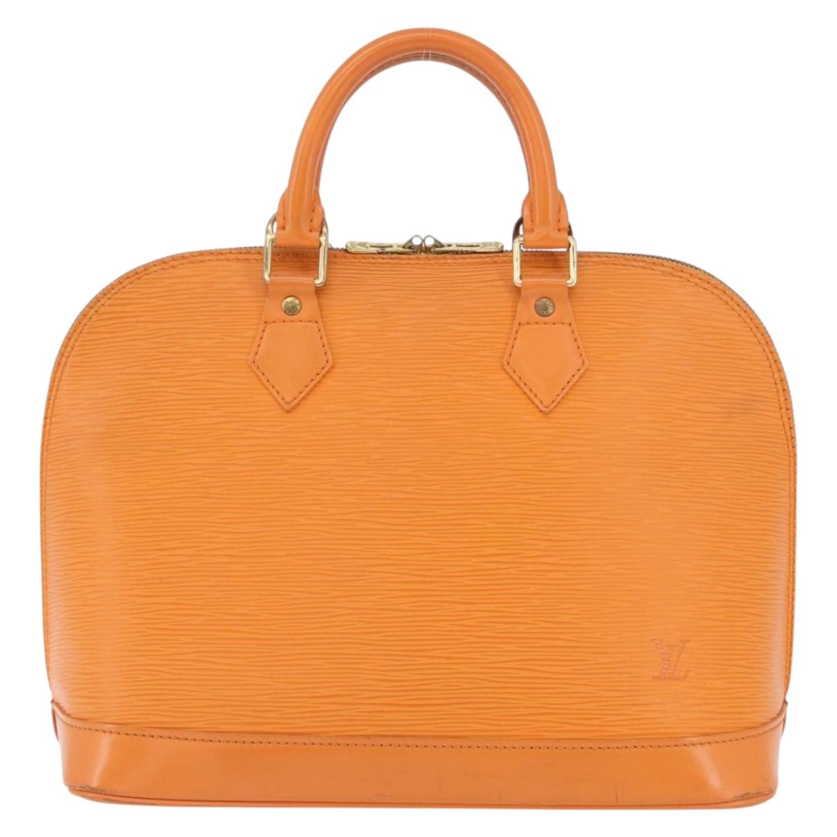 LOUIS VUITTON Epi Alma Hand Bag Orange Mandarin M5214H LV Auth mr2163