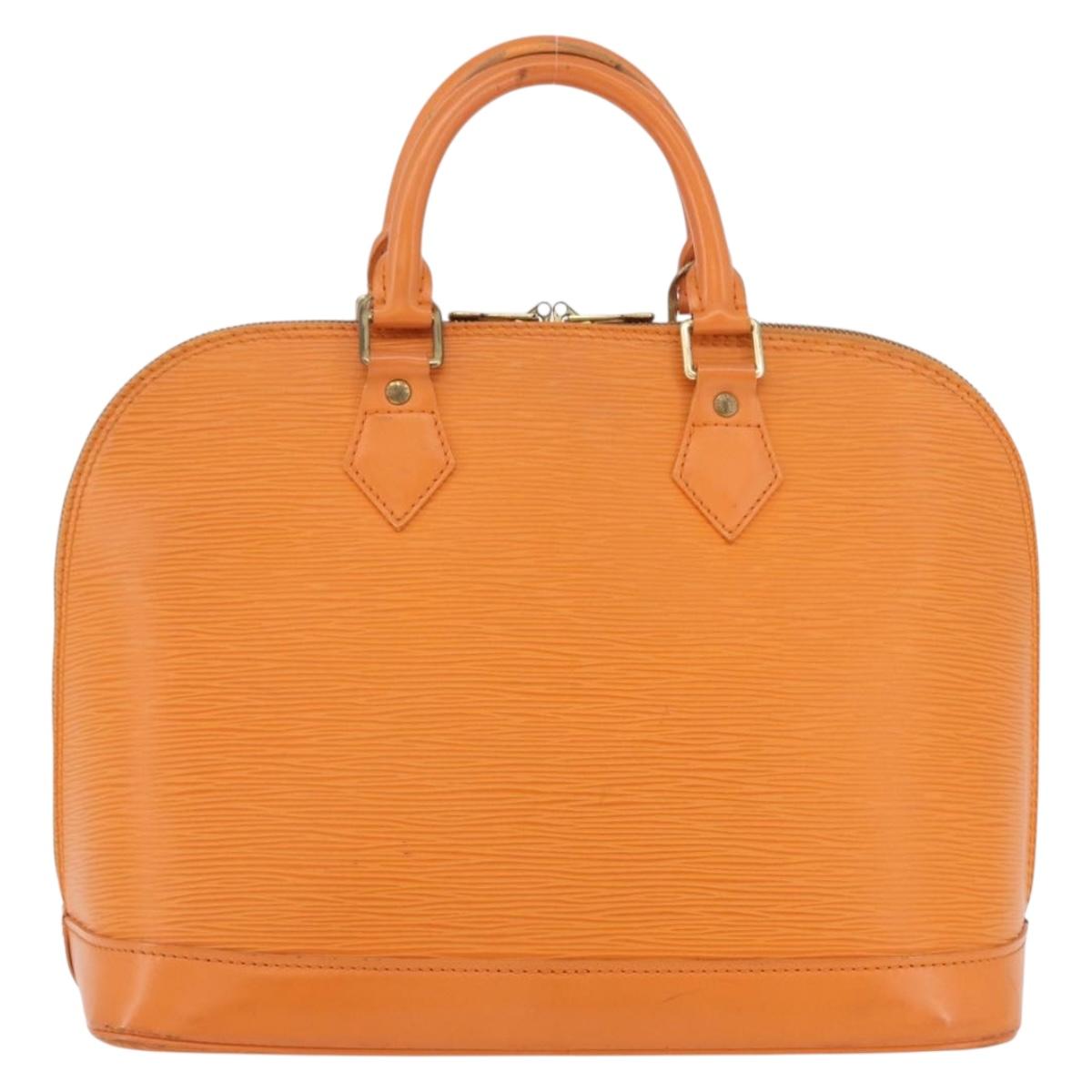 LOUIS VUITTON Epi Alma Hand Bag Orange Mandarin M5214H LV Auth mr2163