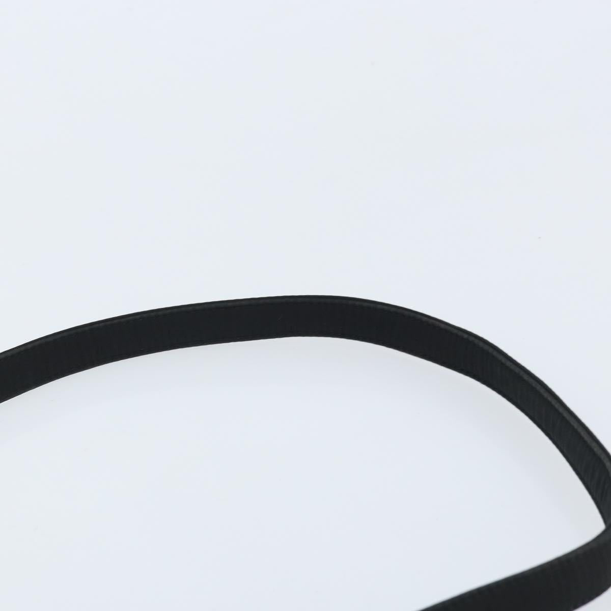 Christian Dior Shoulder Bag Nylon Black Gold Auth mr2173