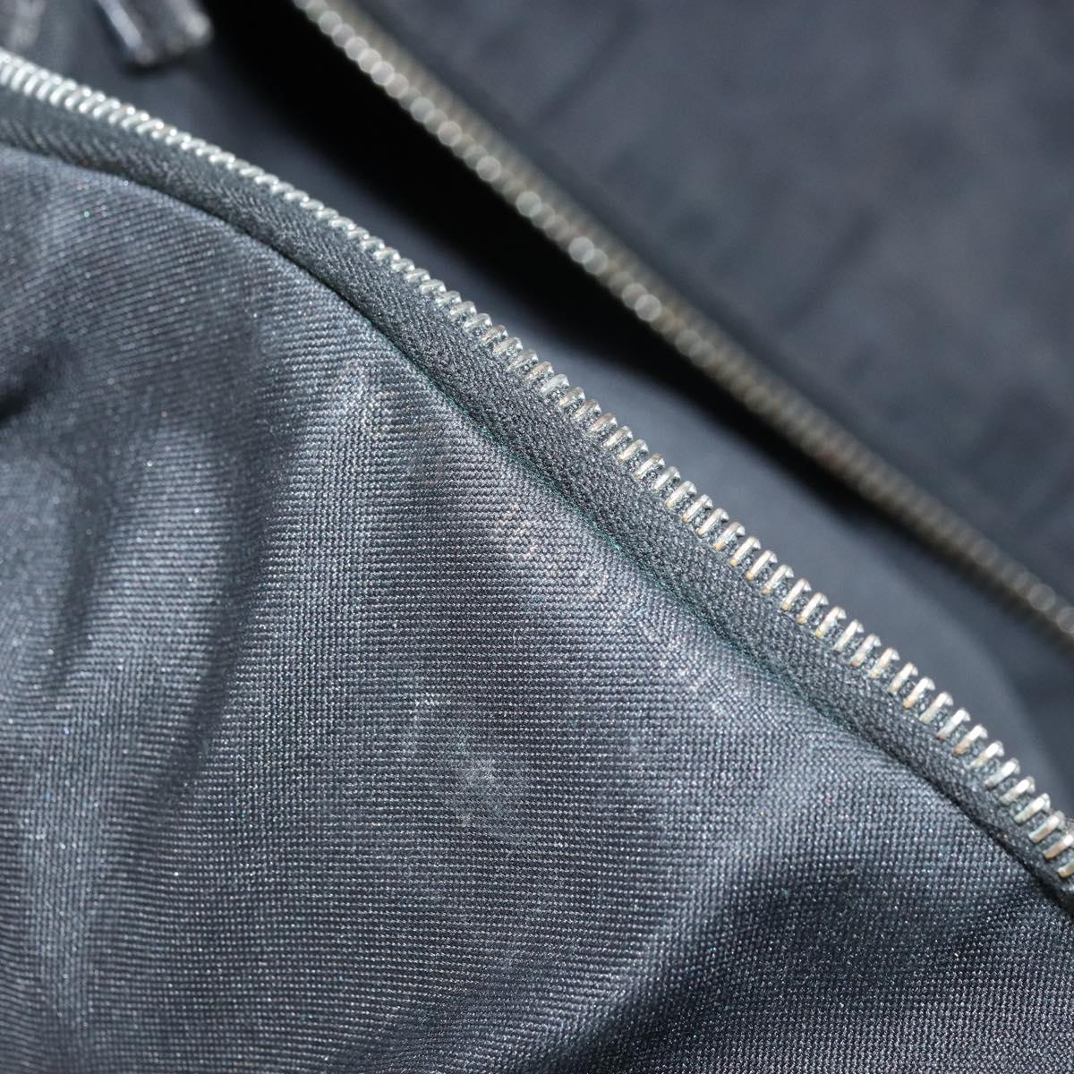 FENDI Zucca Canvas Tote Bag Black Silver Auth mr2177