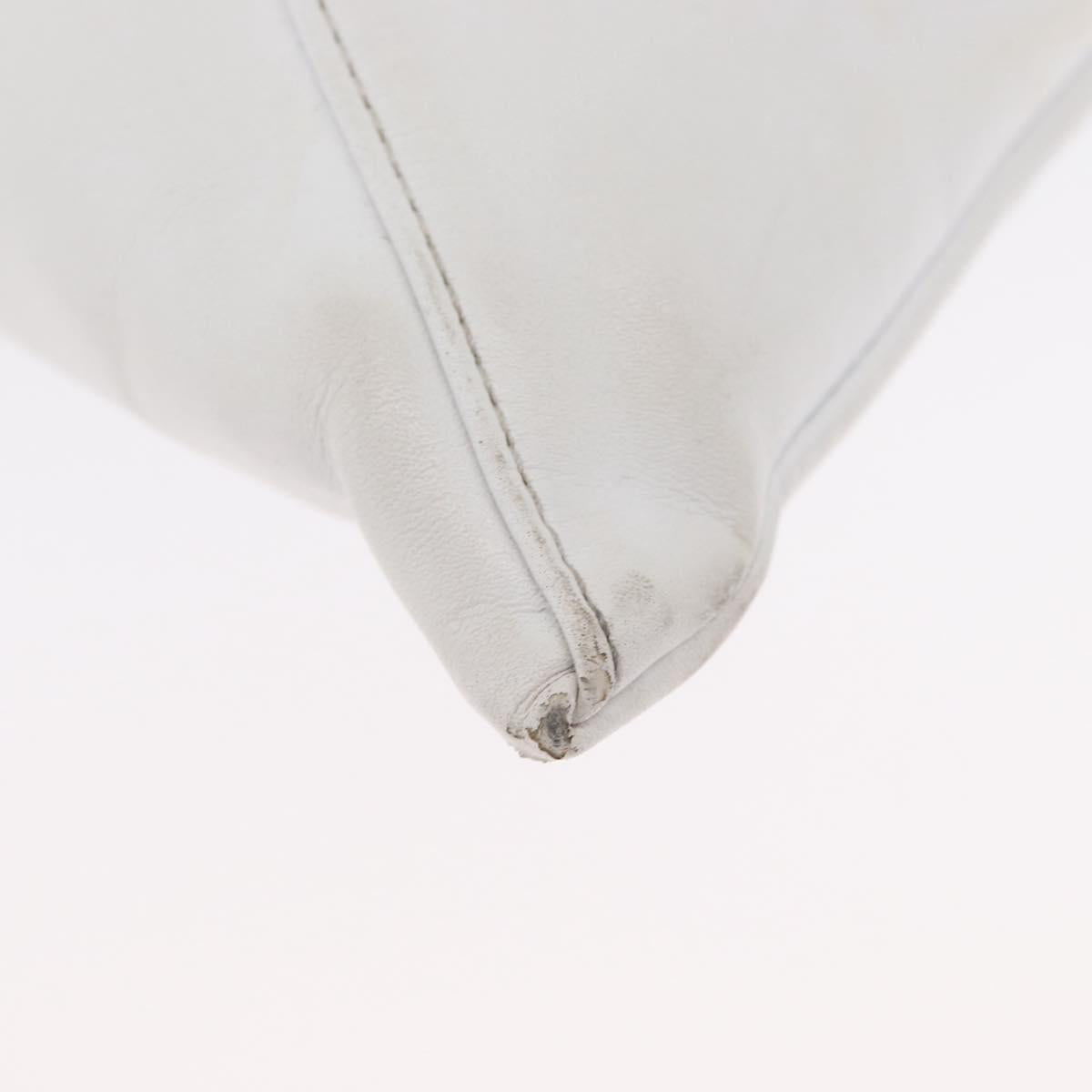 Maison Margiela Hand Bag Leather White Auth mr2179