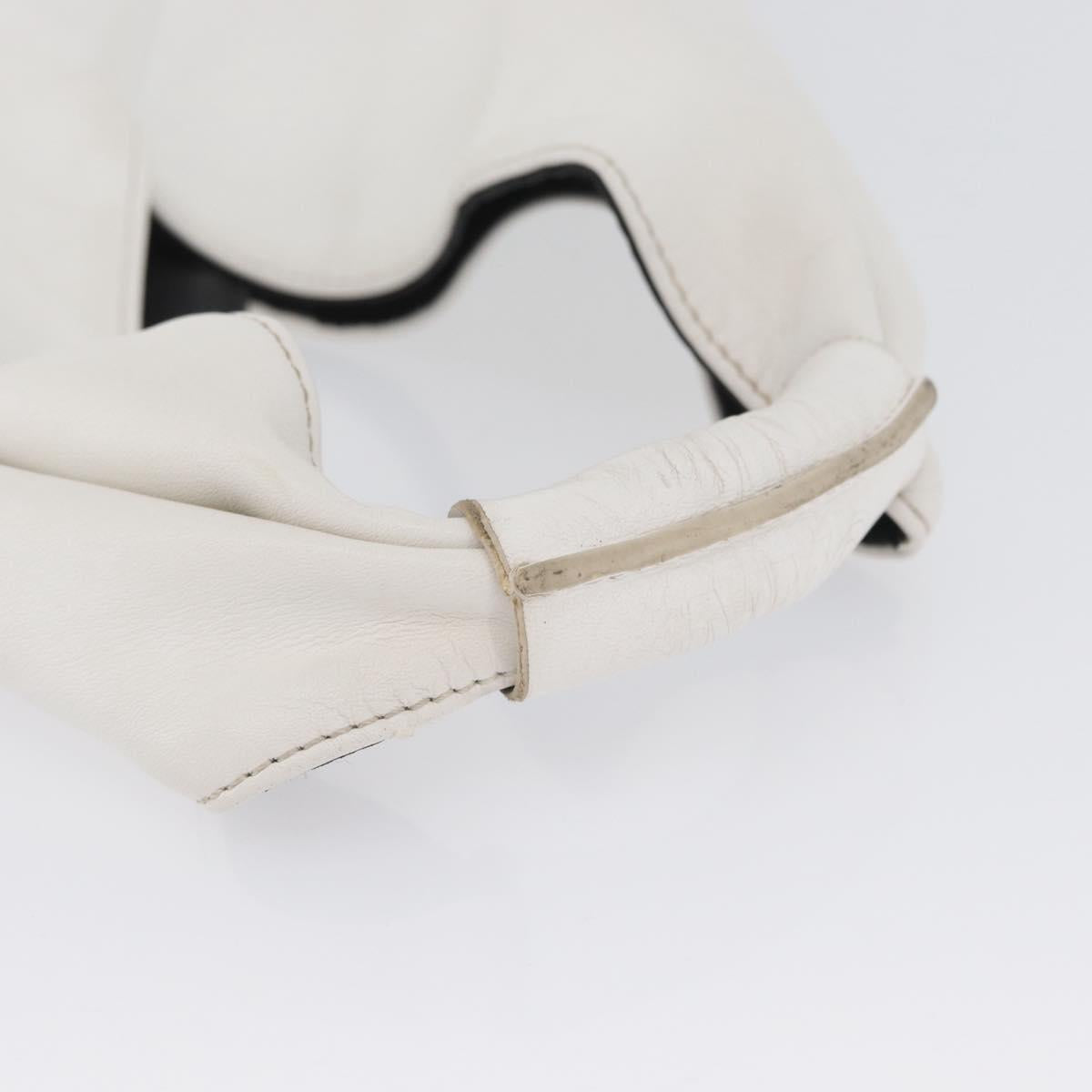 Maison Margiela Hand Bag Leather White Auth mr2179