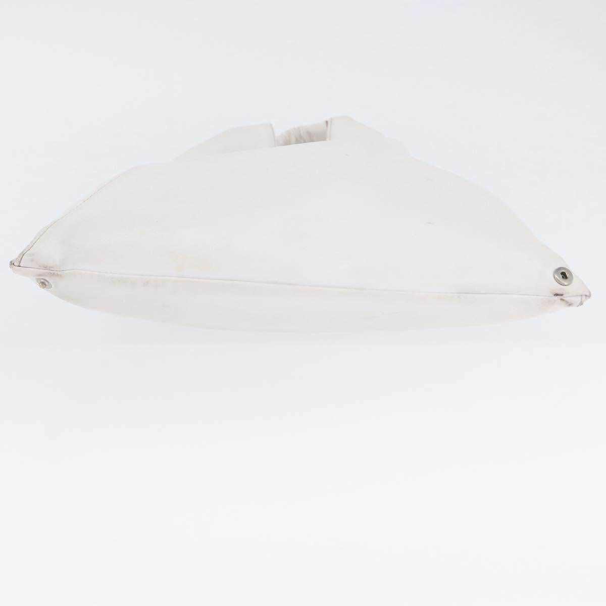 Maison Margiela Hand Bag Leather White Auth mr2179