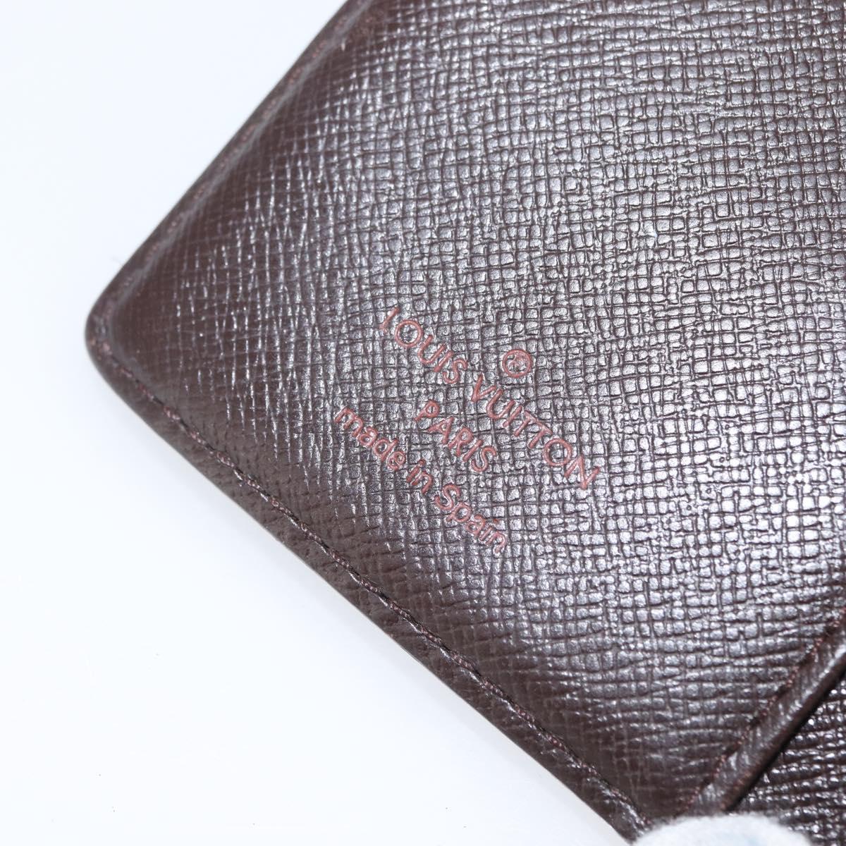 LOUIS VUITTON Damier Ebene Agenda PM Day Planner Cover R20700 LV Auth mr2184