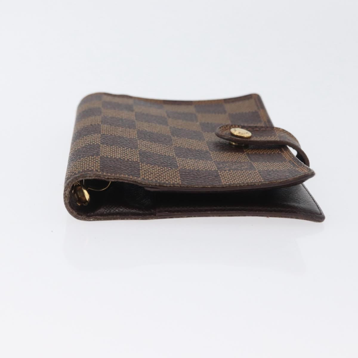 LOUIS VUITTON Damier Ebene Agenda PM Day Planner Cover R20700 LV Auth mr2184