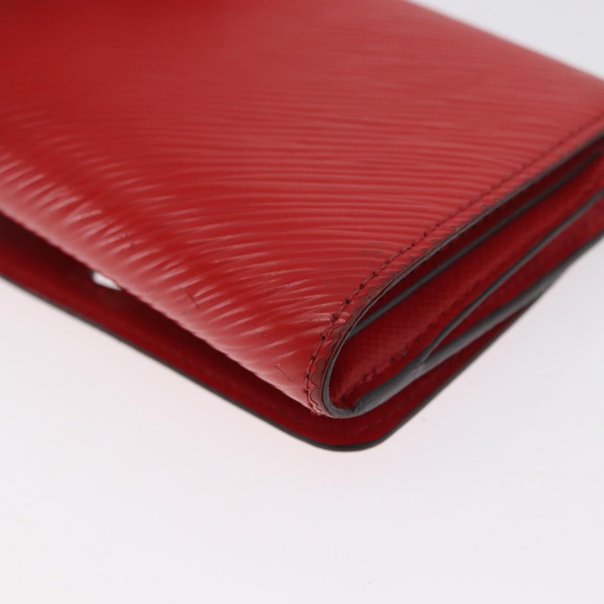 LOUIS VUITTON Epi Portefeuille Twist Wallet Red M64413 LV Auth mr2190