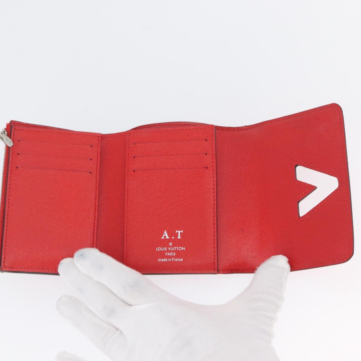 LOUIS VUITTON Epi Portefeuille Twist Wallet Red M64413 LV Auth mr2190