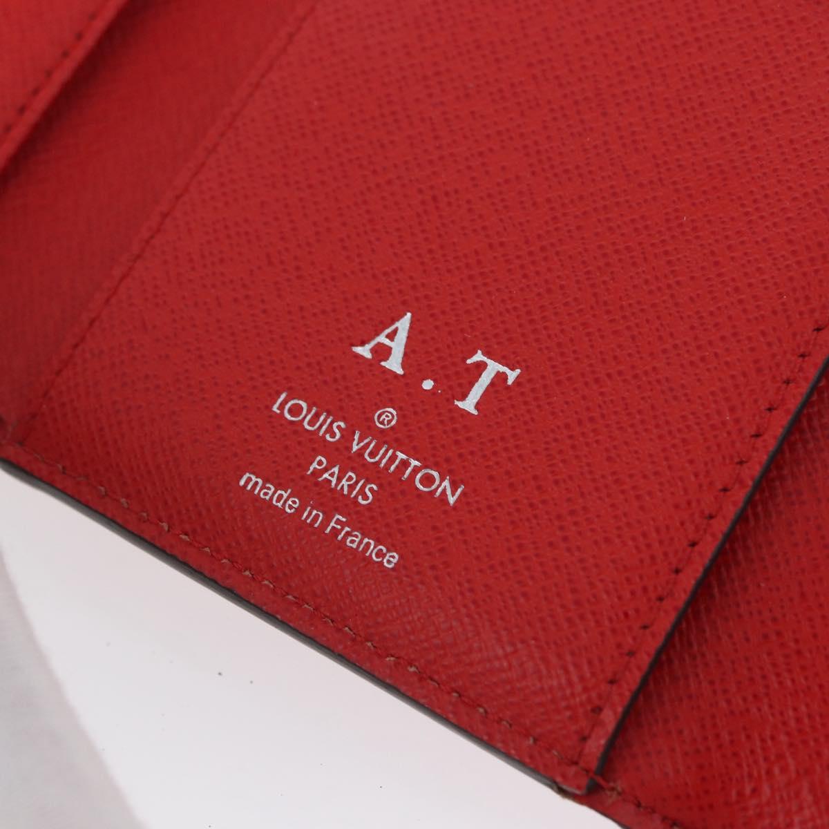 LOUIS VUITTON Epi Portefeuille Twist Wallet Red M64413 LV Auth mr2190