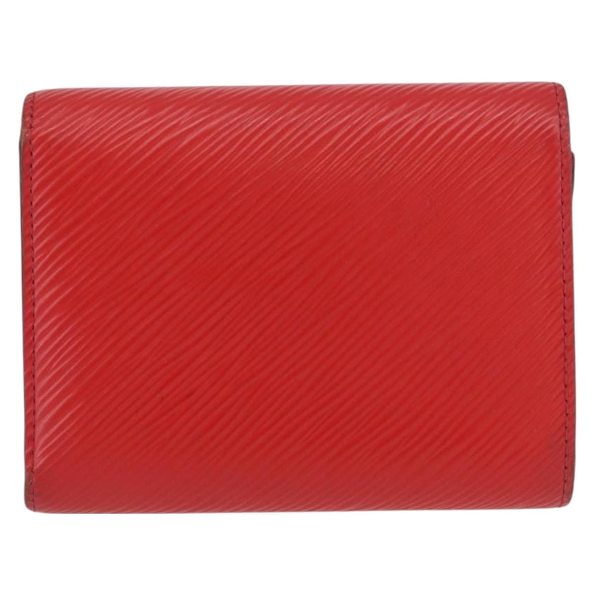 LOUIS VUITTON Epi Portefeuille Twist Wallet Red M64413 LV Auth mr2190