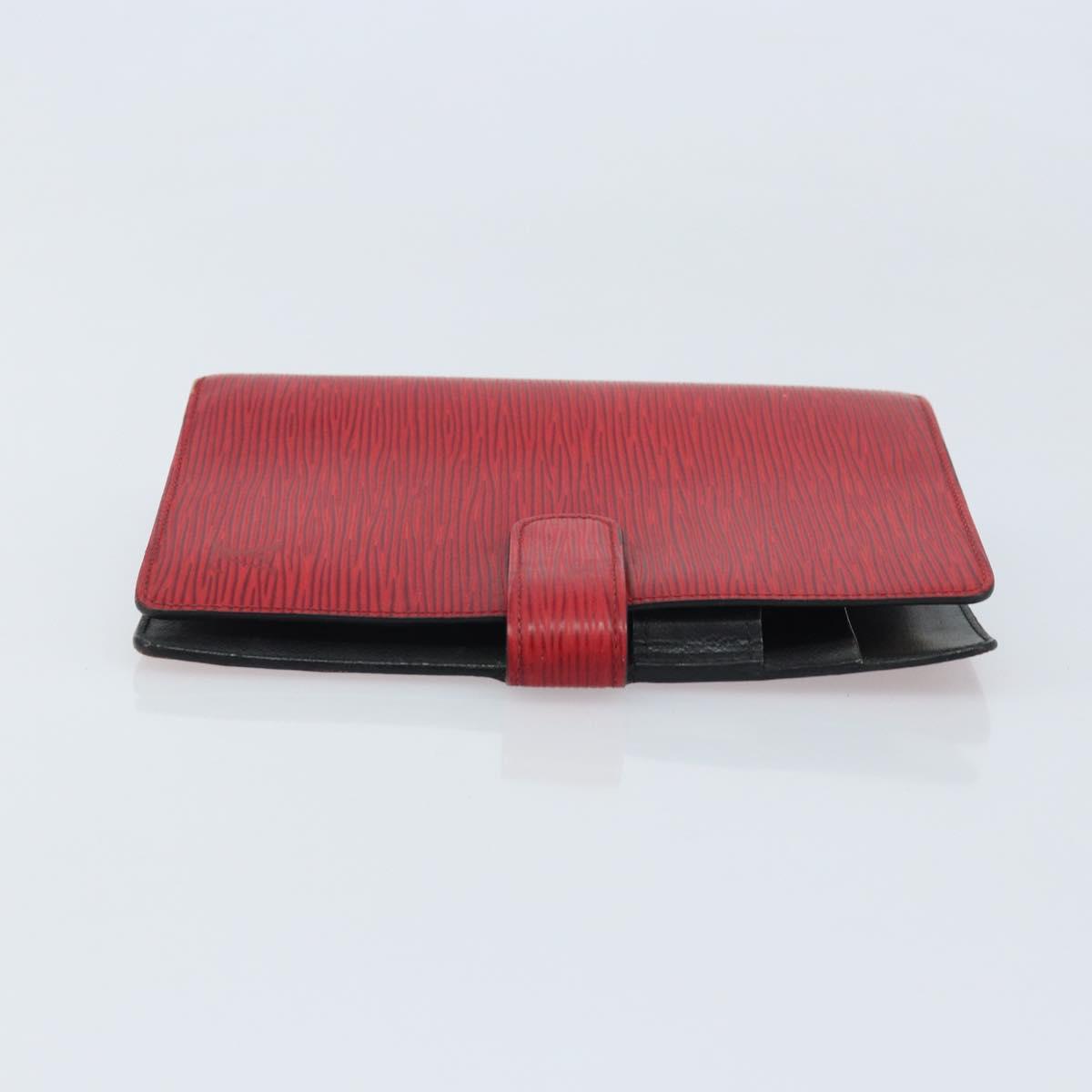 LOUIS VUITTON Epi Agenda MM Day Planner Cover Red R20047 LV Auth mr2194
