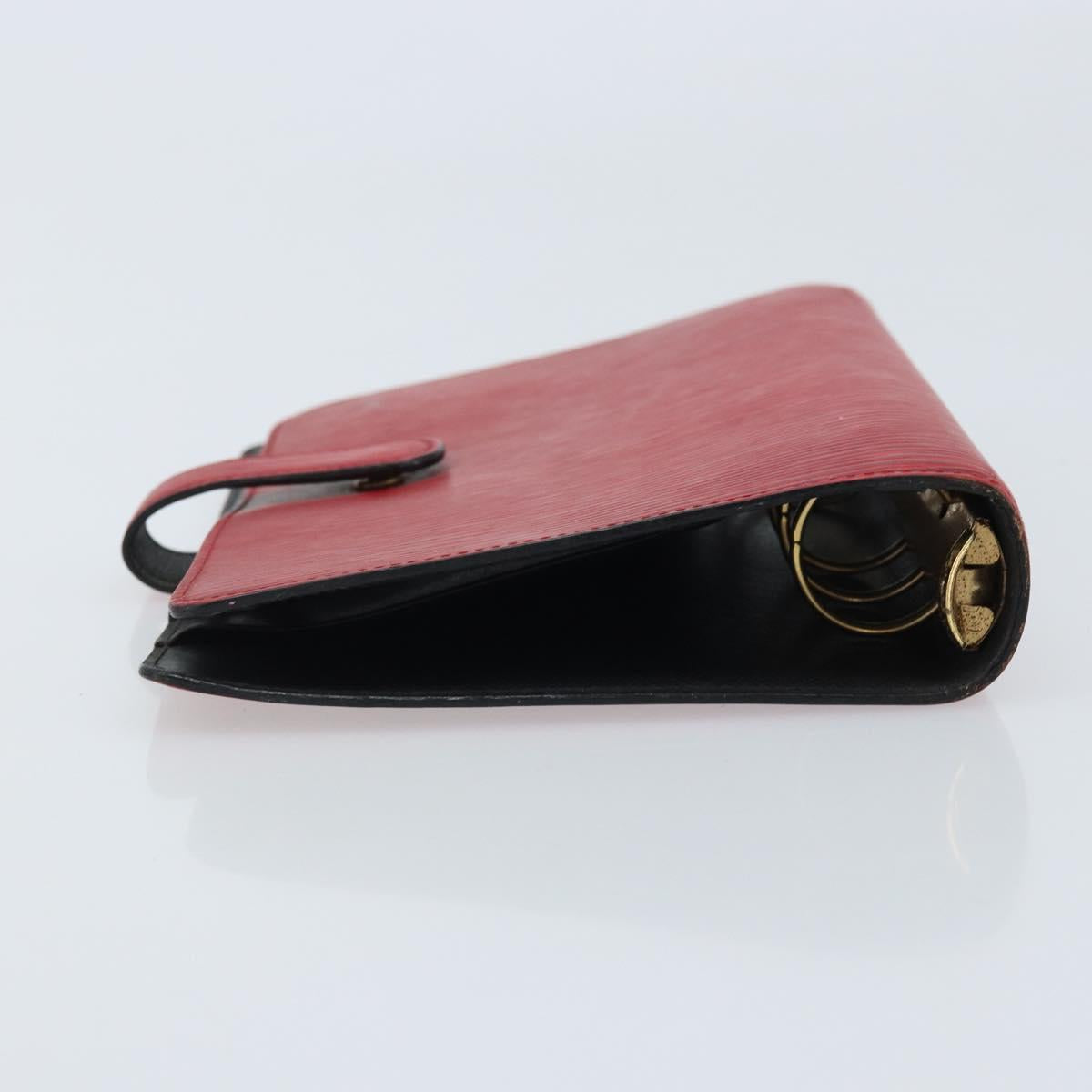 LOUIS VUITTON Epi Agenda MM Day Planner Cover Red R20047 LV Auth mr2194