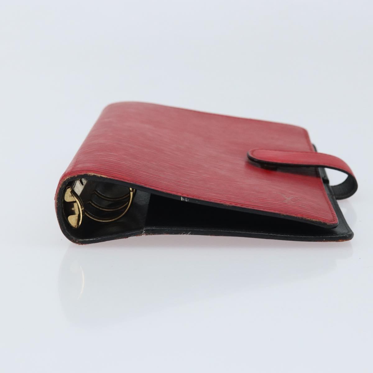 LOUIS VUITTON Epi Agenda MM Day Planner Cover Red R20047 LV Auth mr2194