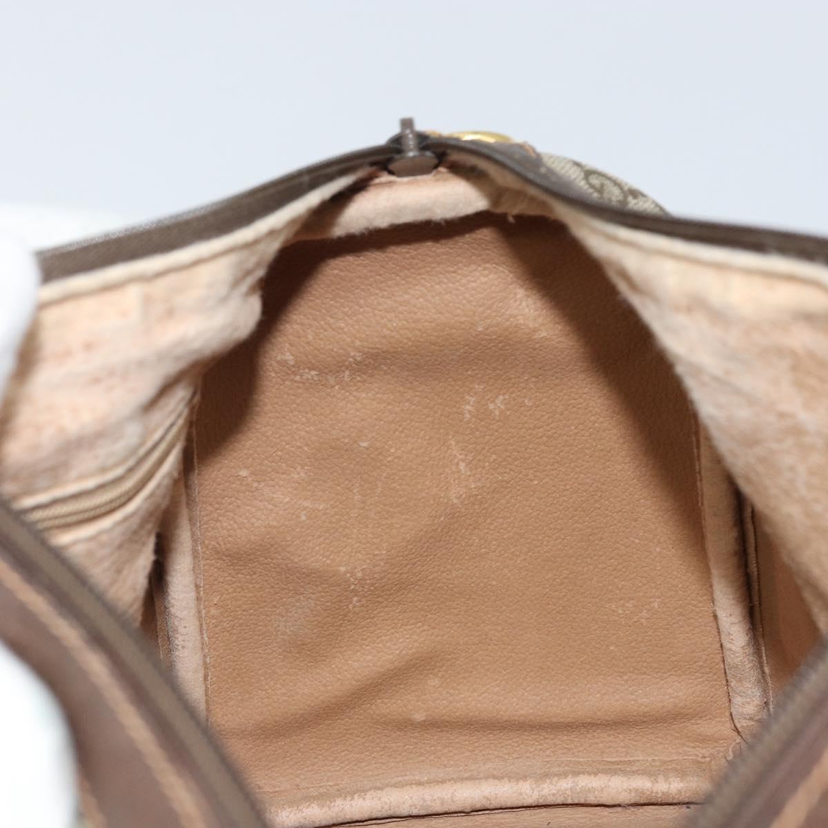 GUCCI GG Supreme Web Sherry Line Boston Bag PVC Beige Gold 40 02 007 Auth mr2206