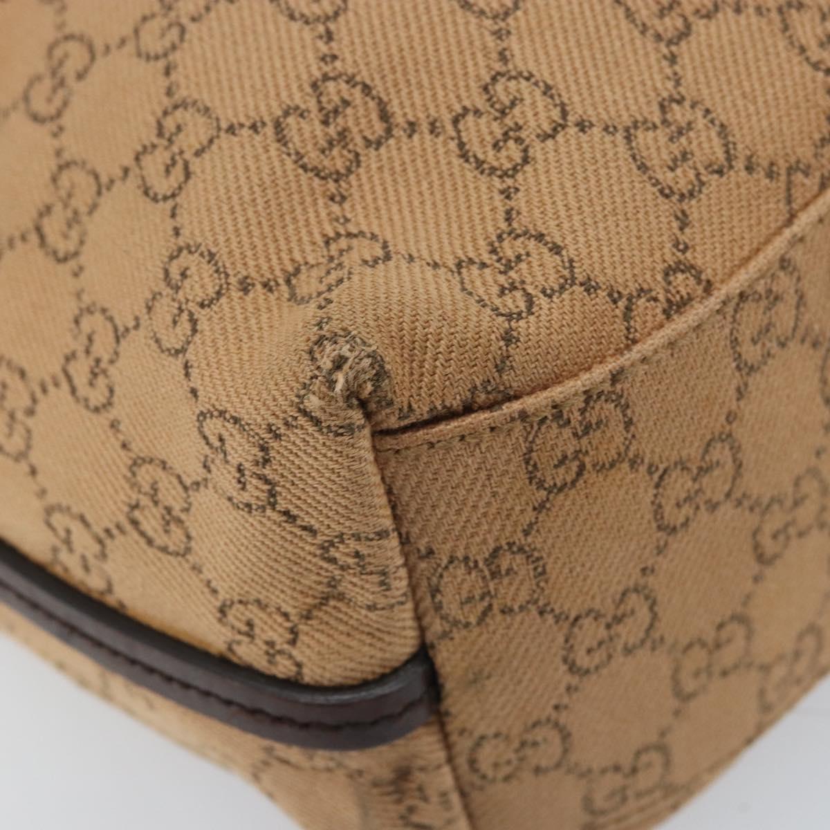 GUCCI GG Canvas Shoulder Bag Brown 101341 Auth mr2214