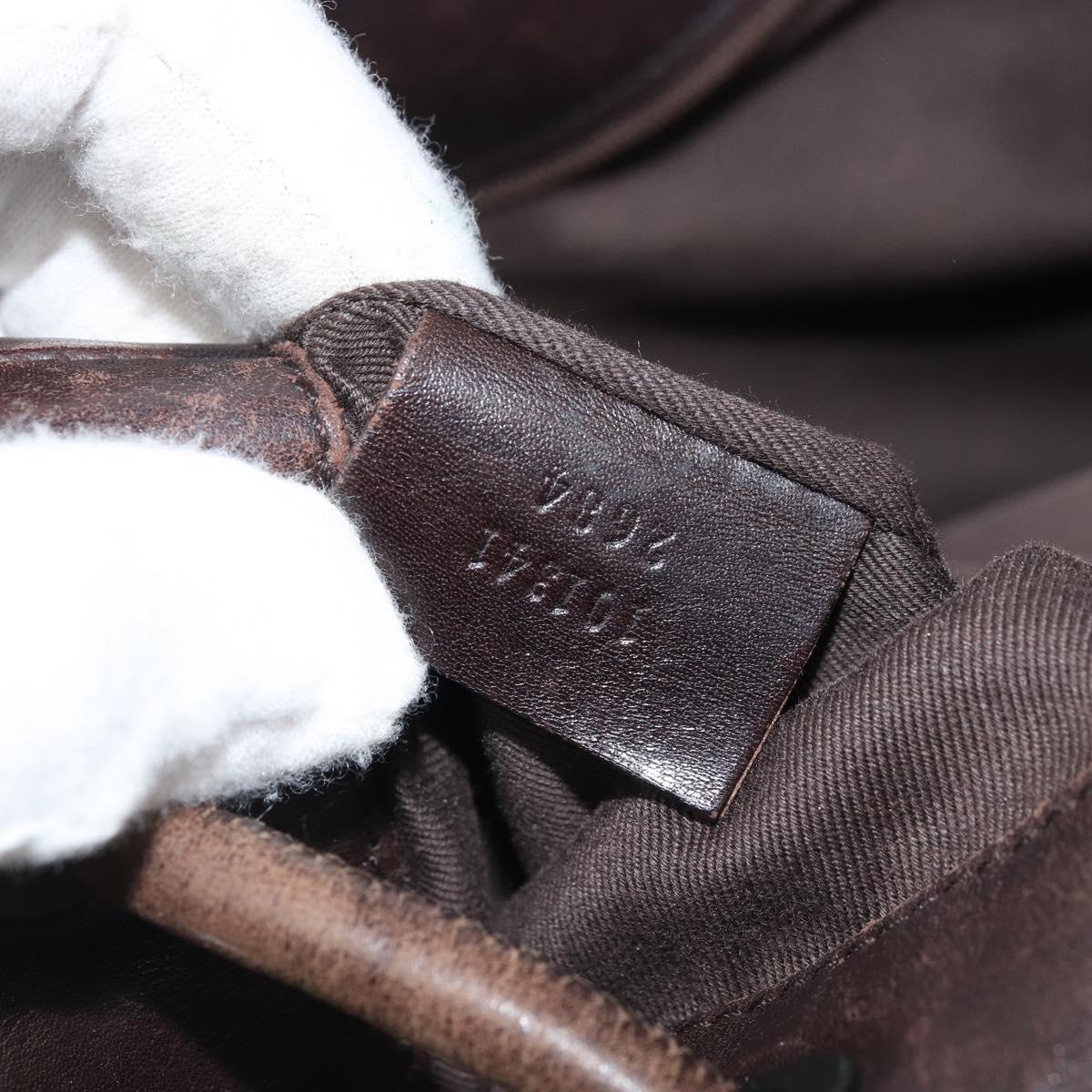 GUCCI GG Canvas Shoulder Bag Brown 101341 Auth mr2214