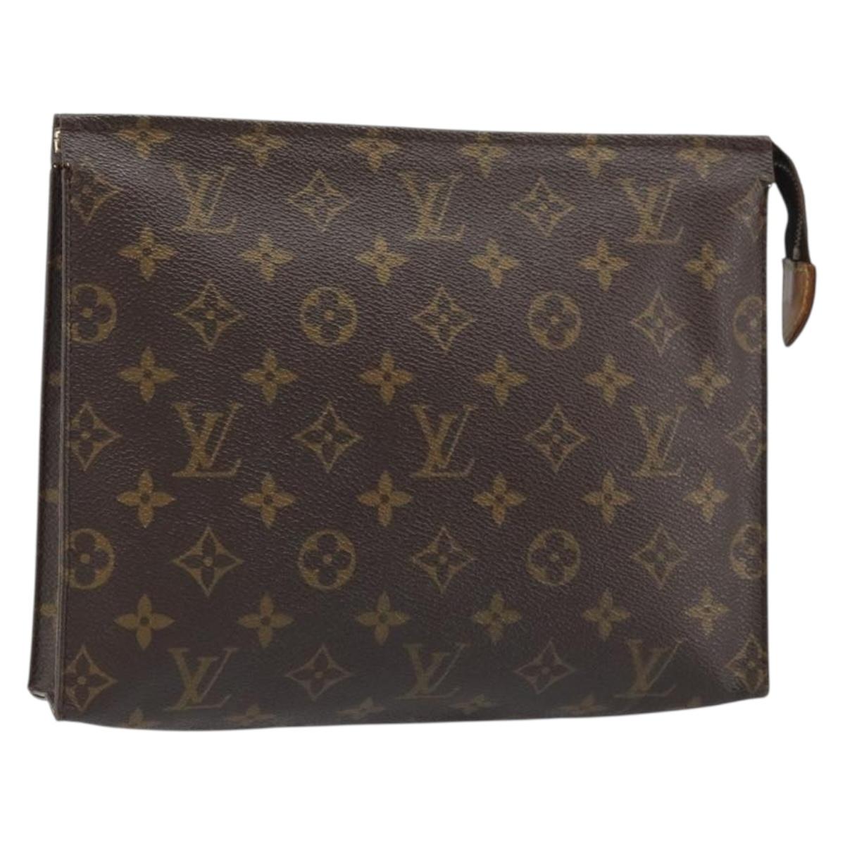 LOUIS VUITTON Monogram Poche Toilette 26 Pouch M47542 LV Auth mr2218