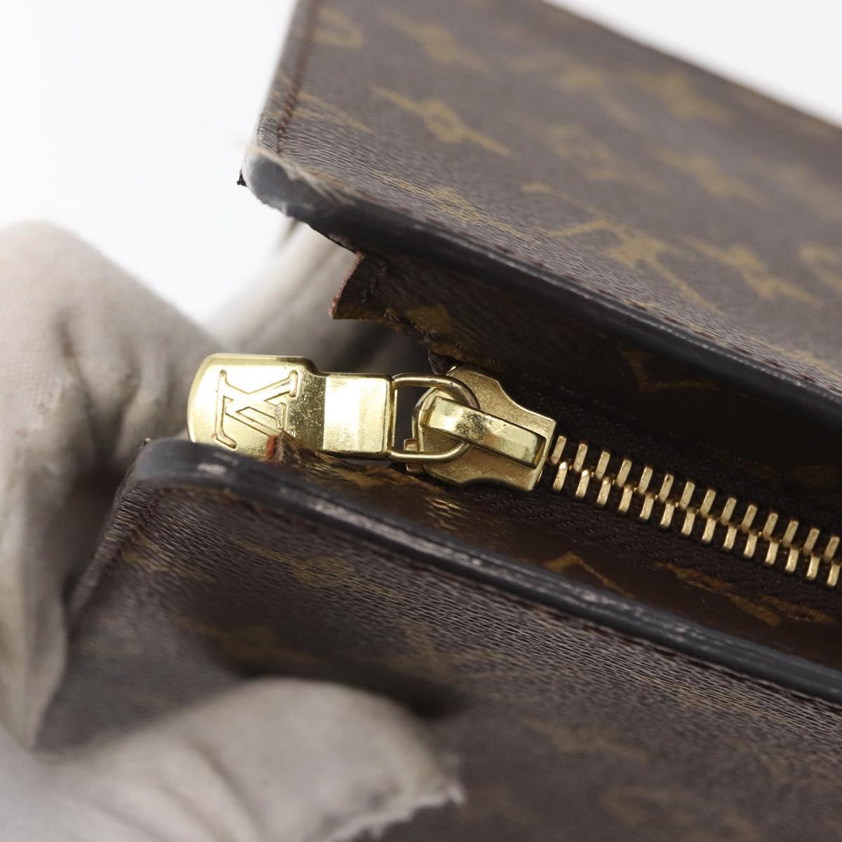 LOUIS VUITTON Monogram Sac Triangle Hand Bag M51360 LV Auth mr2234V