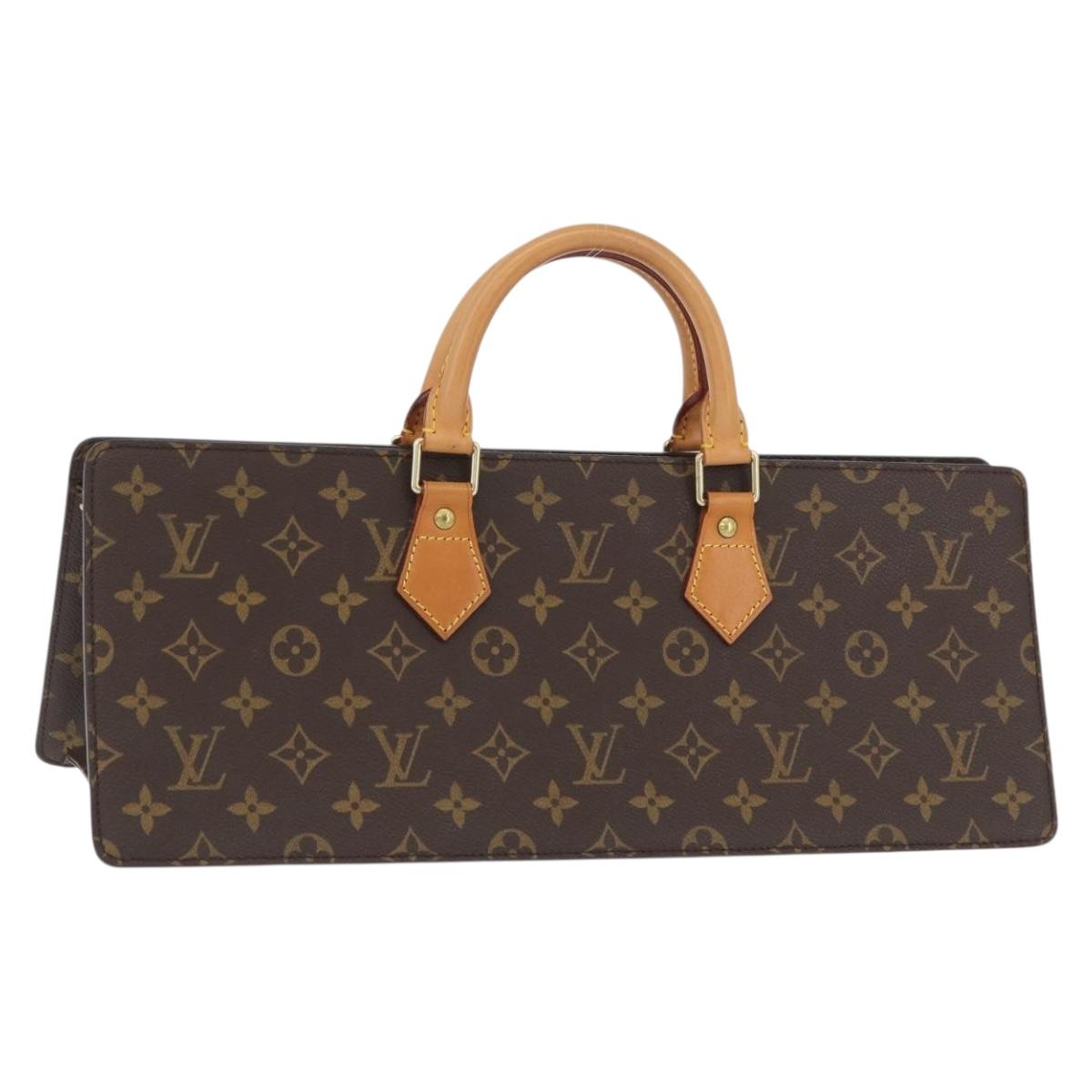 LOUIS VUITTON Monogram Sac Triangle Hand Bag M51360 LV Auth mr2234V