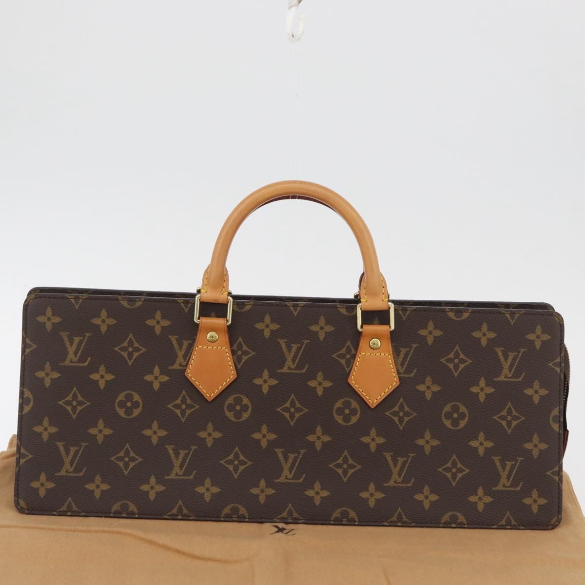 LOUIS VUITTON Monogram Sac Triangle Hand Bag M51360 LV Auth mr2234V