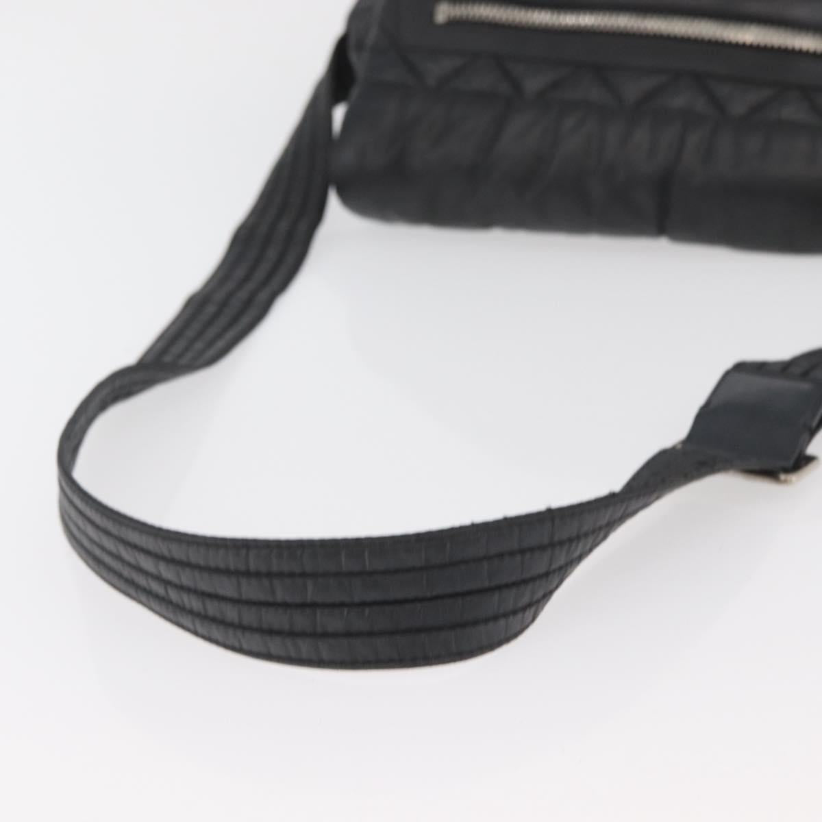 CHANEL Cococoon Shoulder Bag Nylon Black CC Auth mr2250V