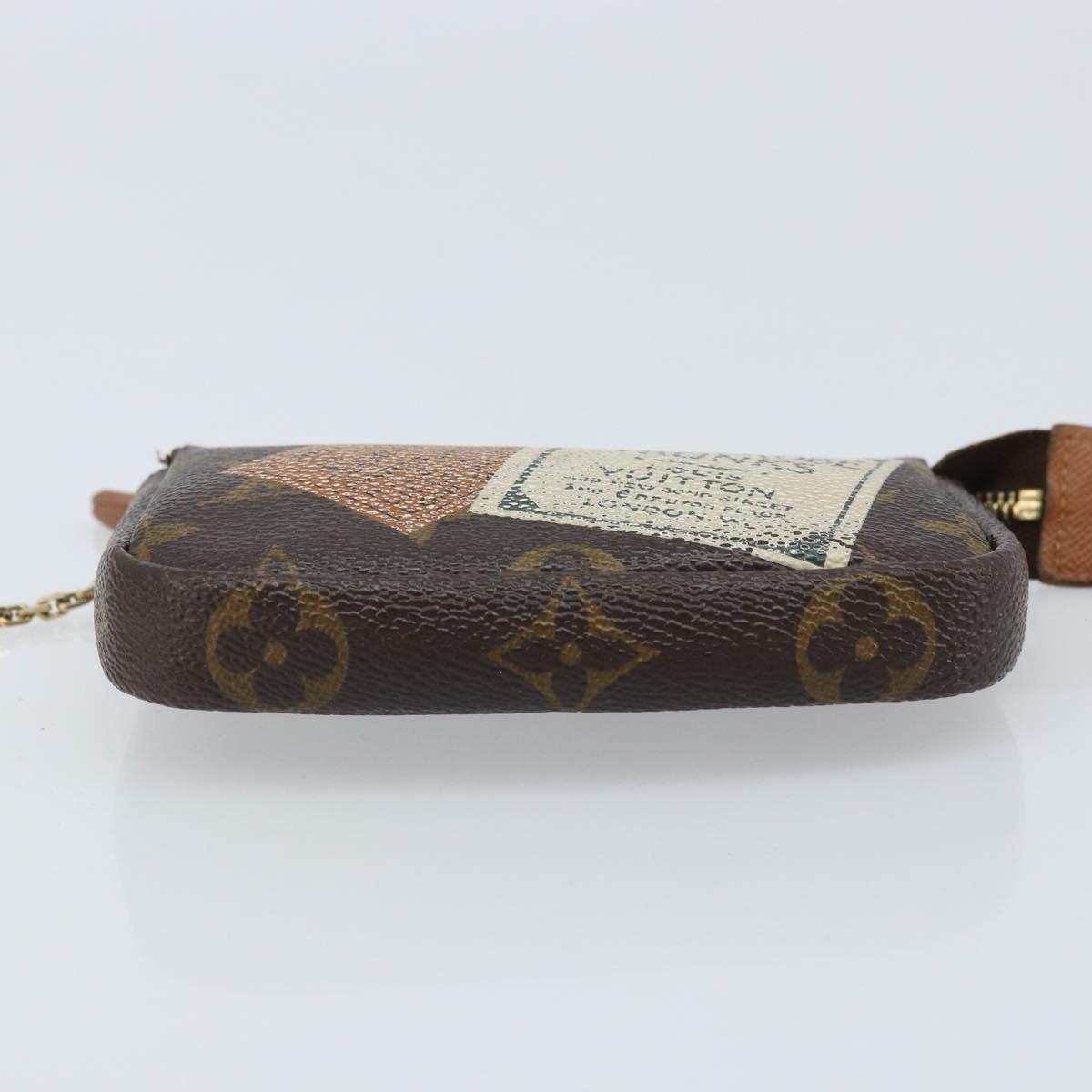 LOUIS VUITTON Monogram Label Collection Trousse Cre Pouch M63800 LV Auth mr2261