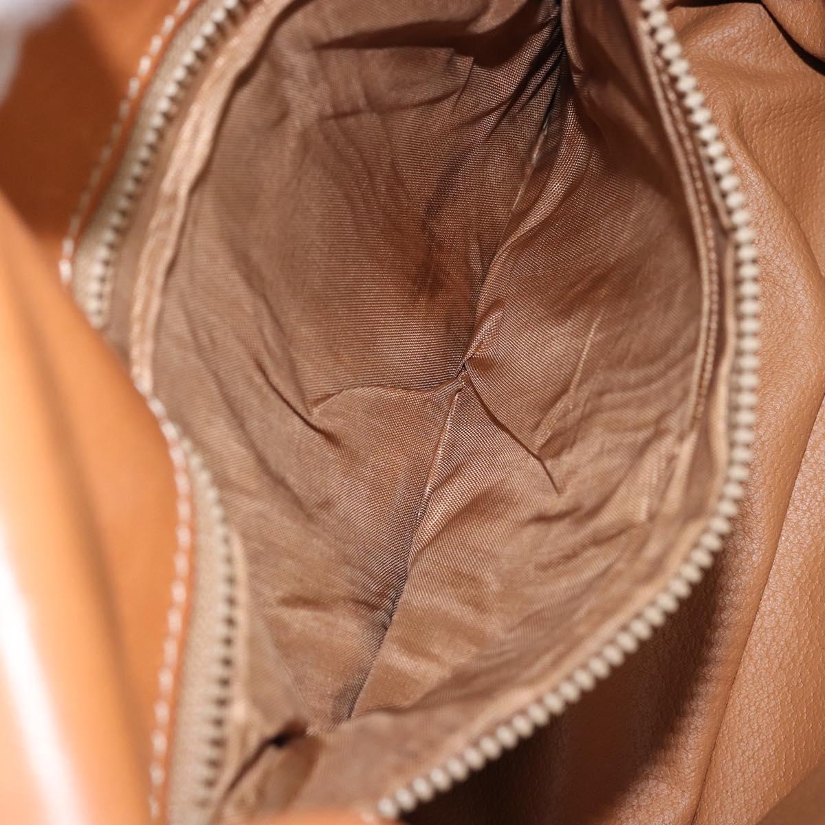 CELINE Macadam Canvas Star Ball Shoulder Bag PVC Leather Brown Gold Auth mr2264