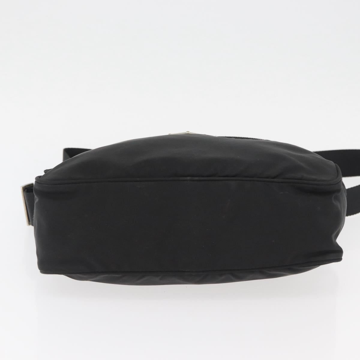 PRADA Shoulder Bag Nylon Black Silver Auth mr2288