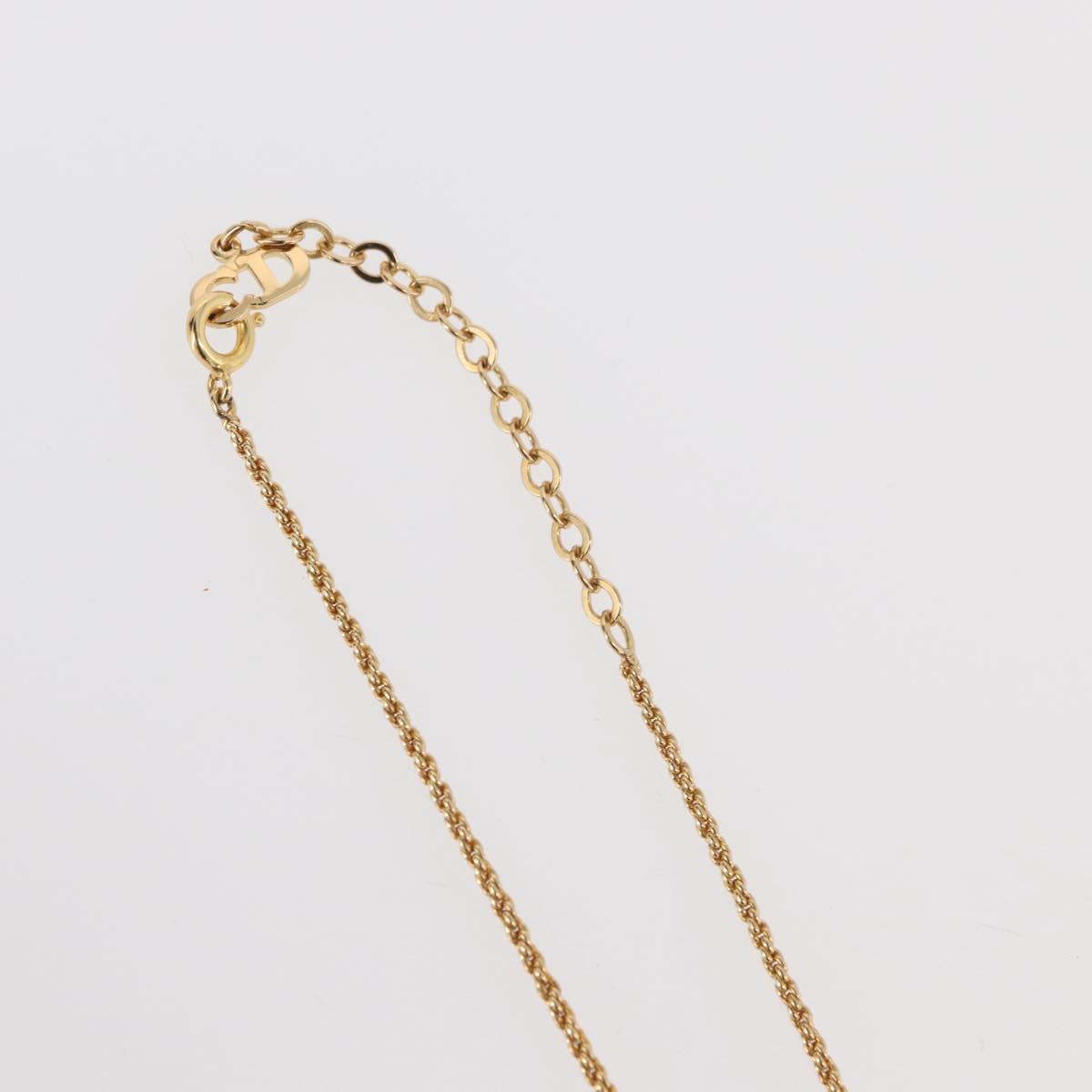 Christian Dior Necklace metal Gold Auth mr2291