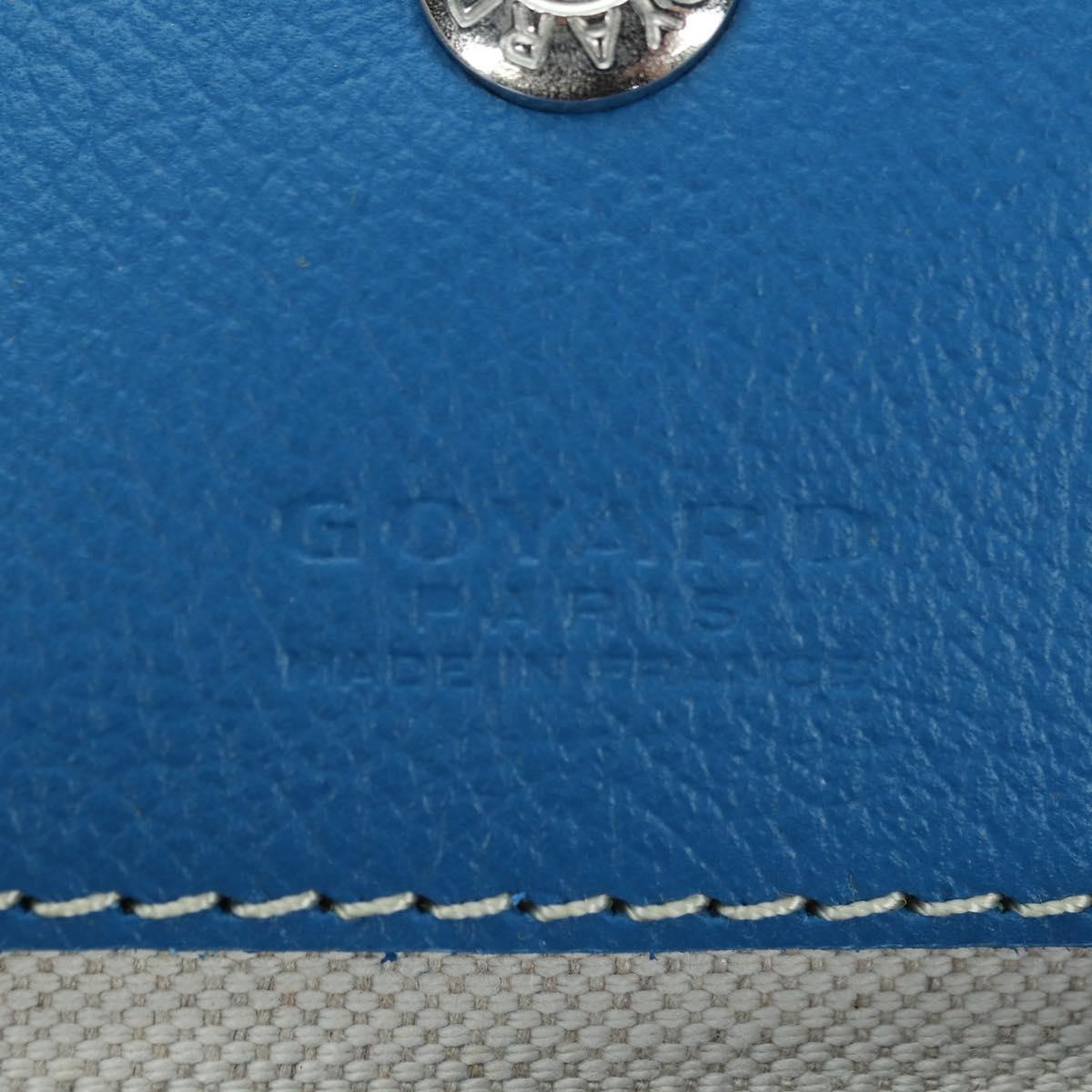 GOYARD Herringbone Saint Louis PM Tote Bag PVC Blue Auth mr2401SM