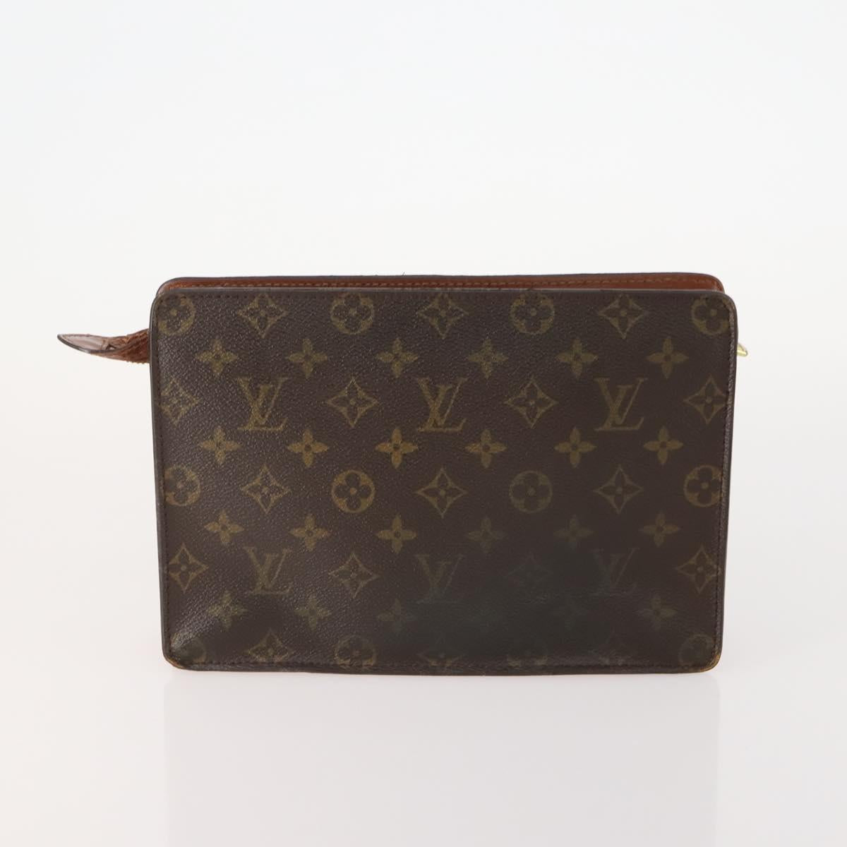 LOUIS VUITTON Monogram Clutch Bag 2 Set LV Auth mr2404