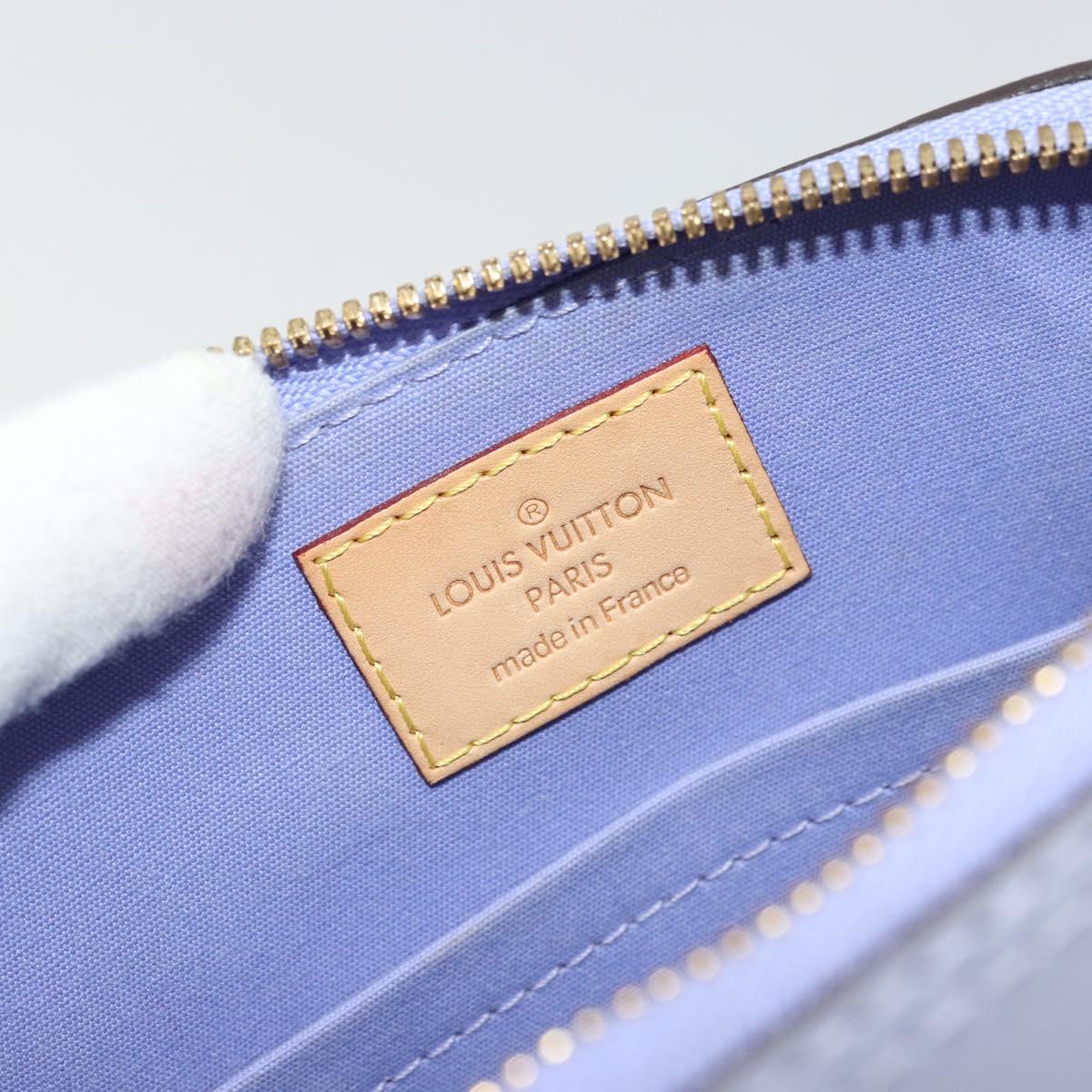 LOUIS VUITTON Monogram Vernis Alma BB Bag 2way Purple Lila M90103 Auth mr2420A