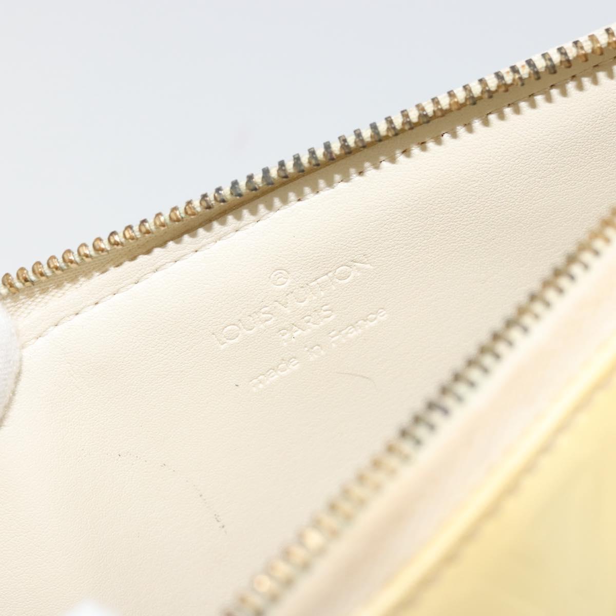 LOUIS VUITTON Monogram Vernis Lexington Pouch Beige M91010 LV Auth mr2421
