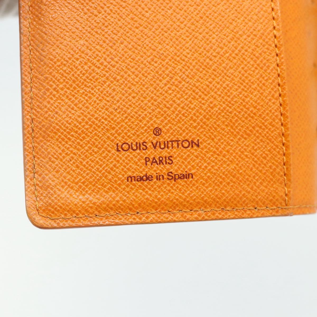 LOUIS VUITTON Epi Agenda PM Day Planner Cover Orange Mandarin R2005H Auth mr2461