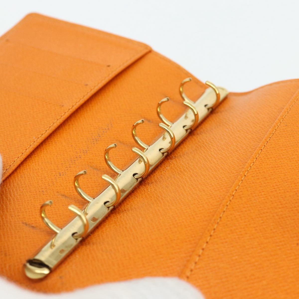 LOUIS VUITTON Epi Agenda PM Day Planner Cover Orange Mandarin R2005H Auth mr2461