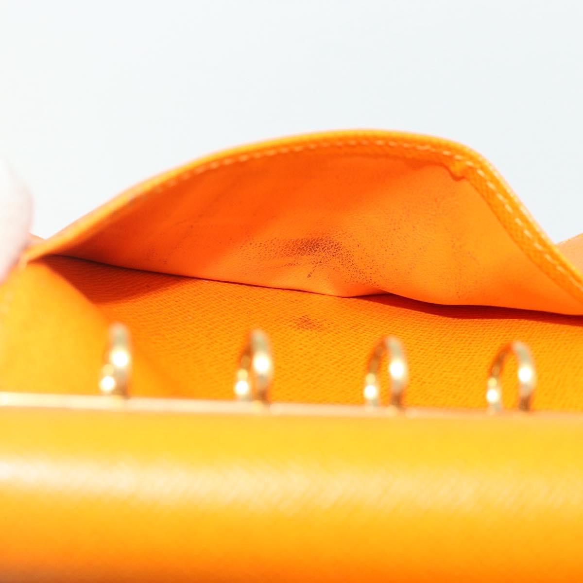 LOUIS VUITTON Epi Agenda PM Day Planner Cover Orange Mandarin R2005H Auth mr2461
