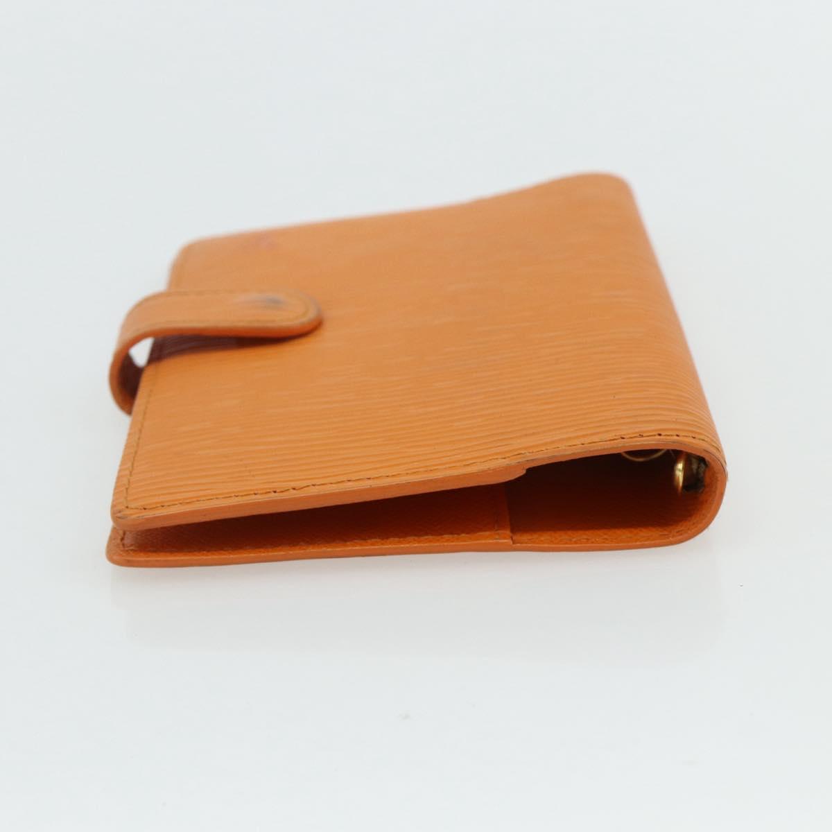 LOUIS VUITTON Epi Agenda PM Day Planner Cover Orange Mandarin R2005H Auth mr2461