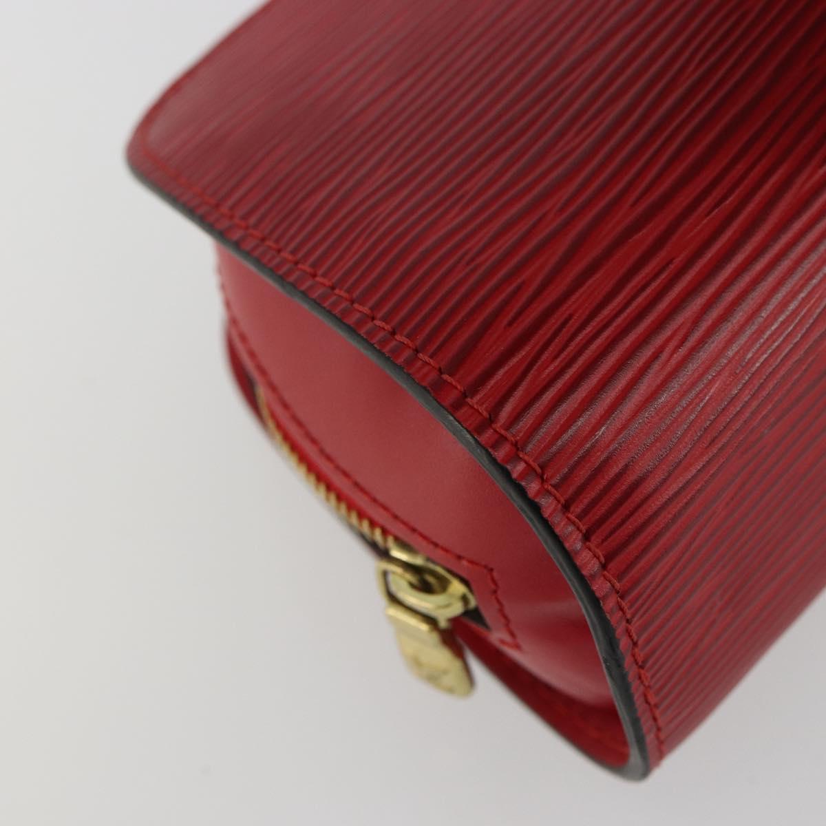LOUIS VUITTON Epi Dauphine PM Pouch Castilian Red M48447 LV Auth mr2464