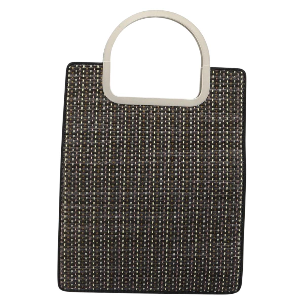 Chloe Hand Bag Jacquard Multicolor Silver Auth mr2469A