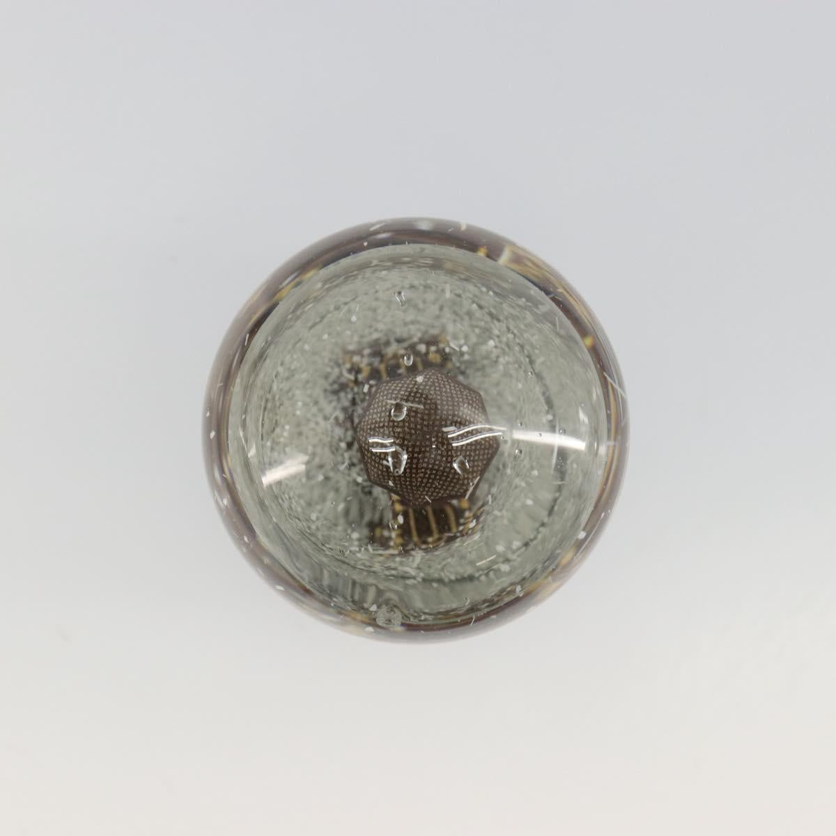 LOUIS VUITTON Trunk Tower Eiffel Tower Snow Globe plastic Clear LV Auth mr2481V
