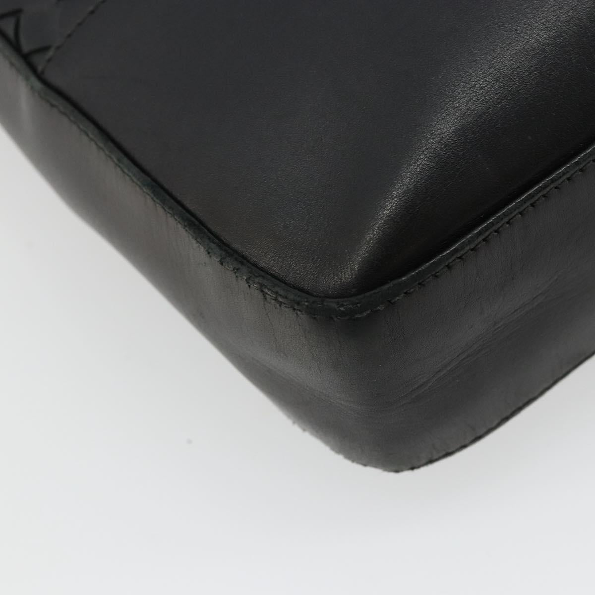 BOTTEGA VENETA INTRECCIATO Tote Bag Leather Black 269779 Auth mr2488