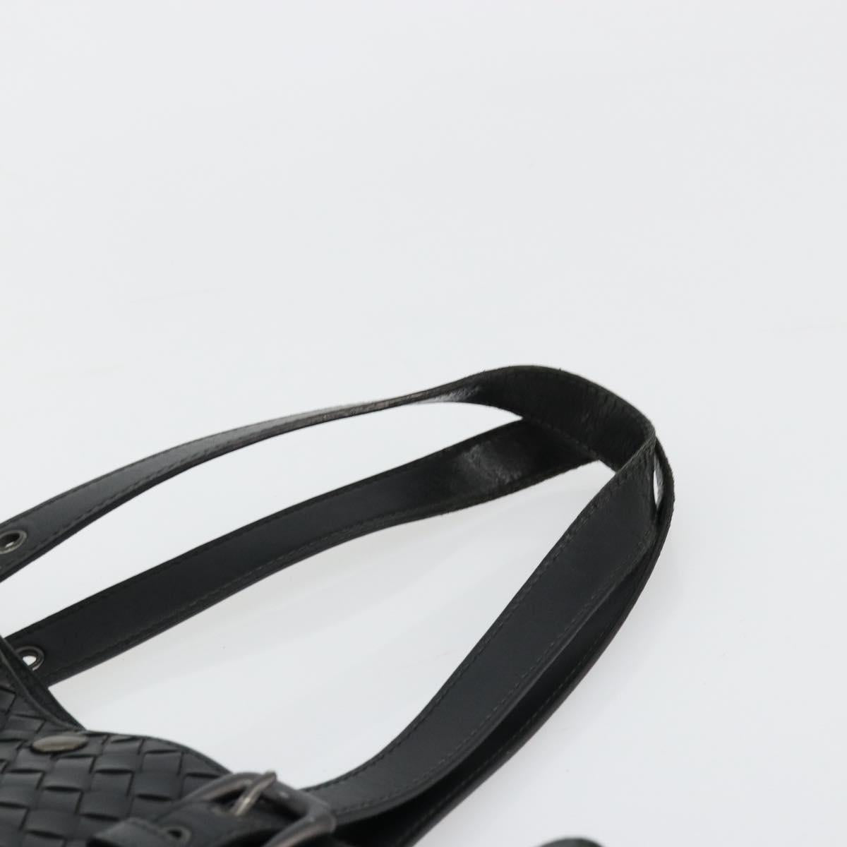 BOTTEGA VENETA INTRECCIATO Tote Bag Leather Black 269779 Auth mr2488
