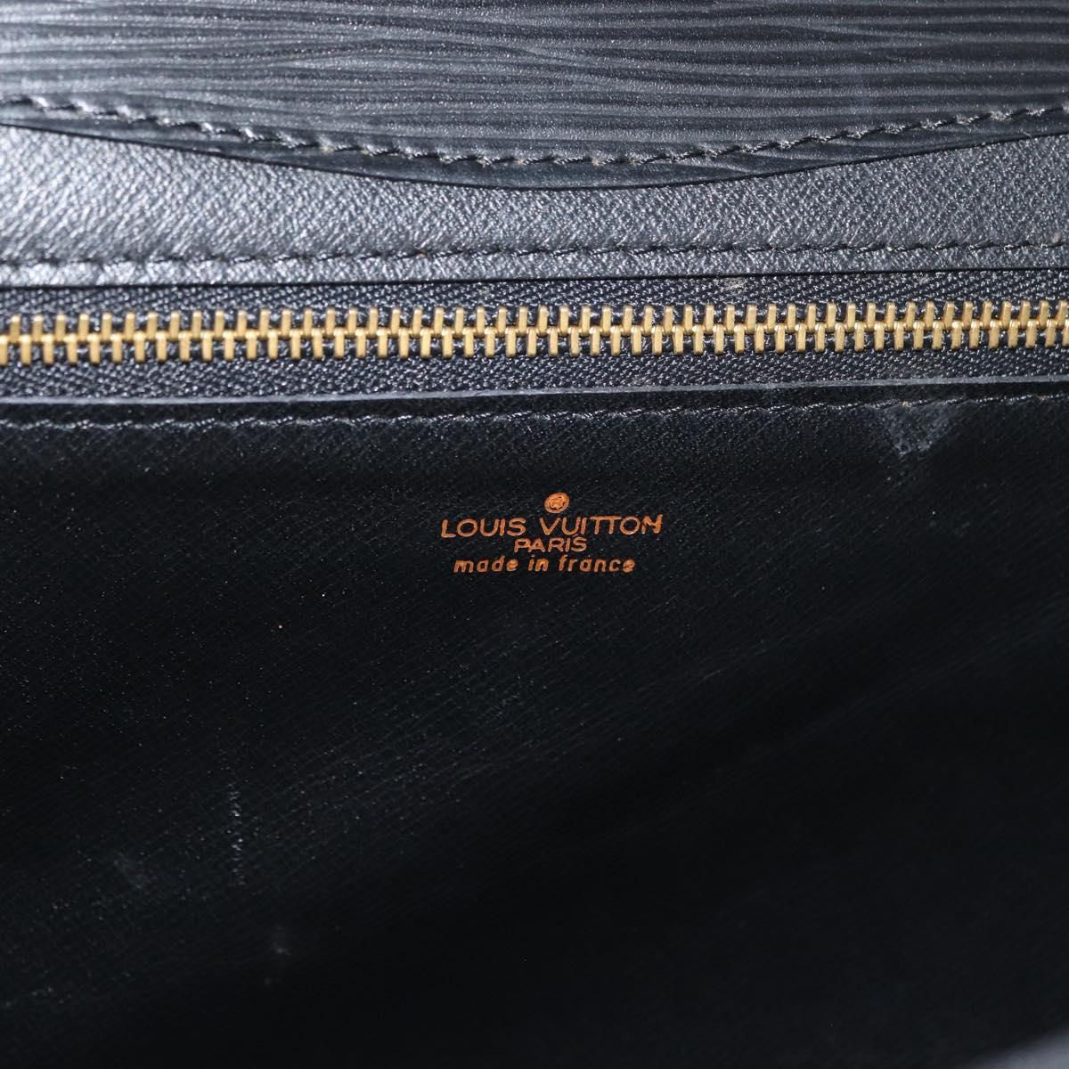 LOUIS VUITTON Epi Montaigne 27 Clutch Bag Black M52652 LV Auth mr2491