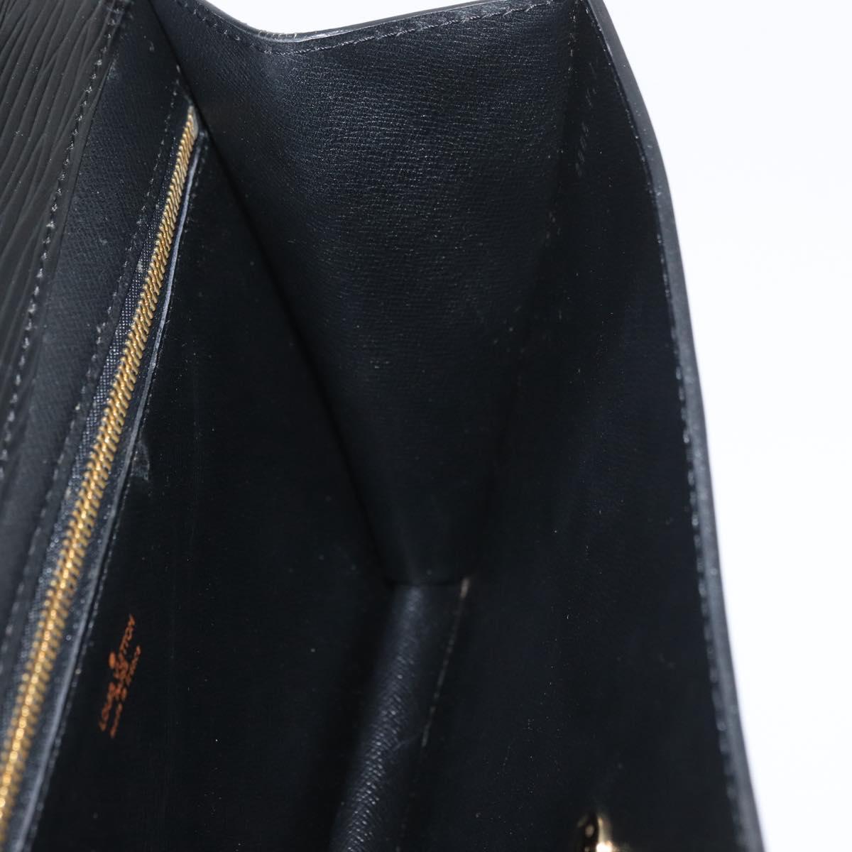 LOUIS VUITTON Epi Montaigne 27 Clutch Bag Black M52652 LV Auth mr2491