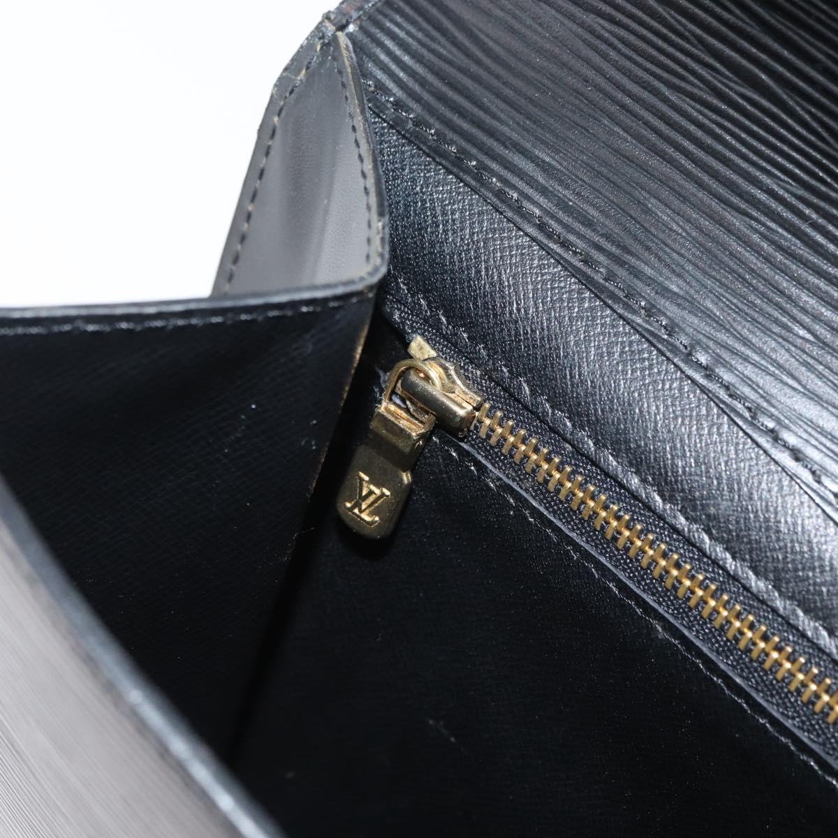 LOUIS VUITTON Epi Montaigne 27 Clutch Bag Black M52652 LV Auth mr2491