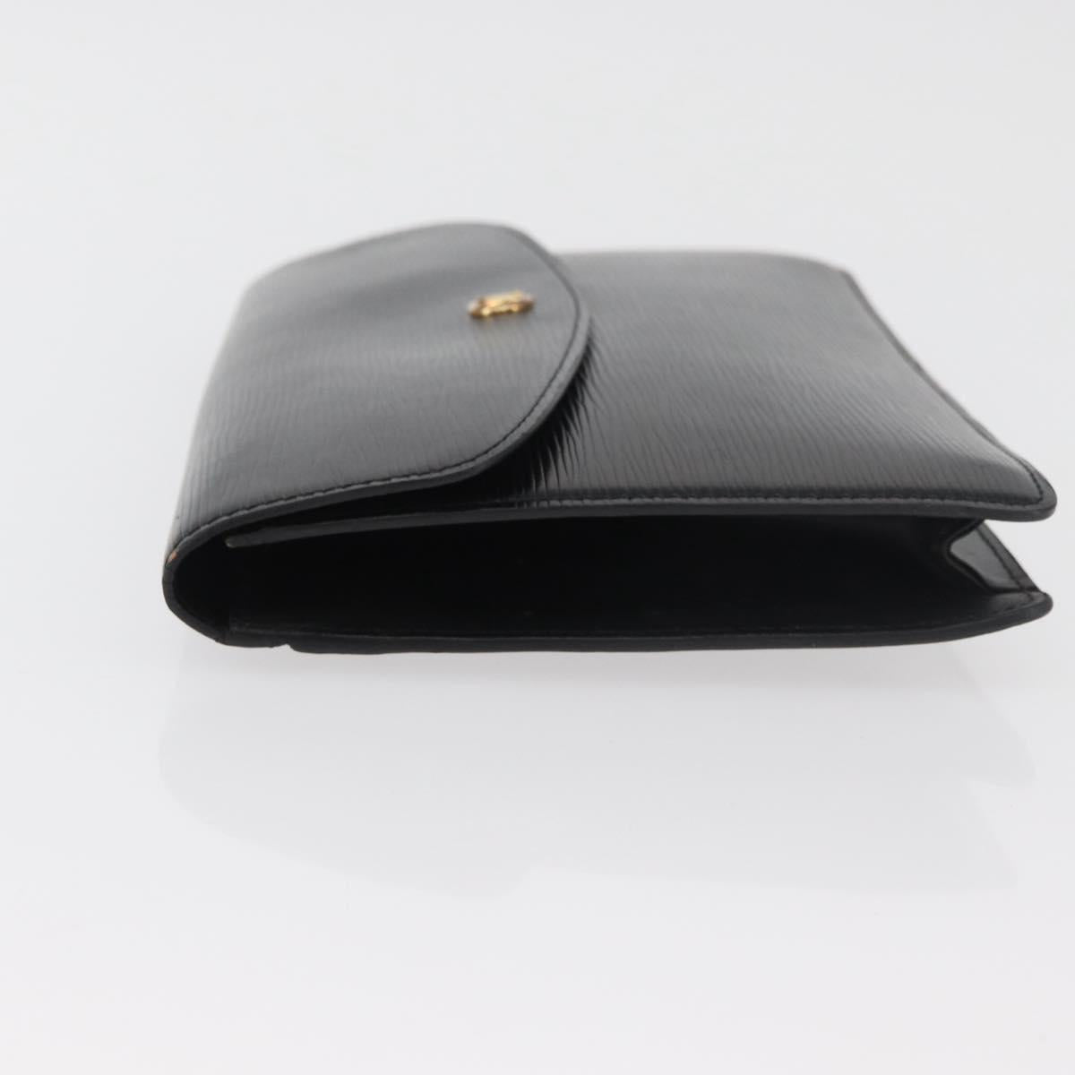 LOUIS VUITTON Epi Montaigne 27 Clutch Bag Black M52652 LV Auth mr2491